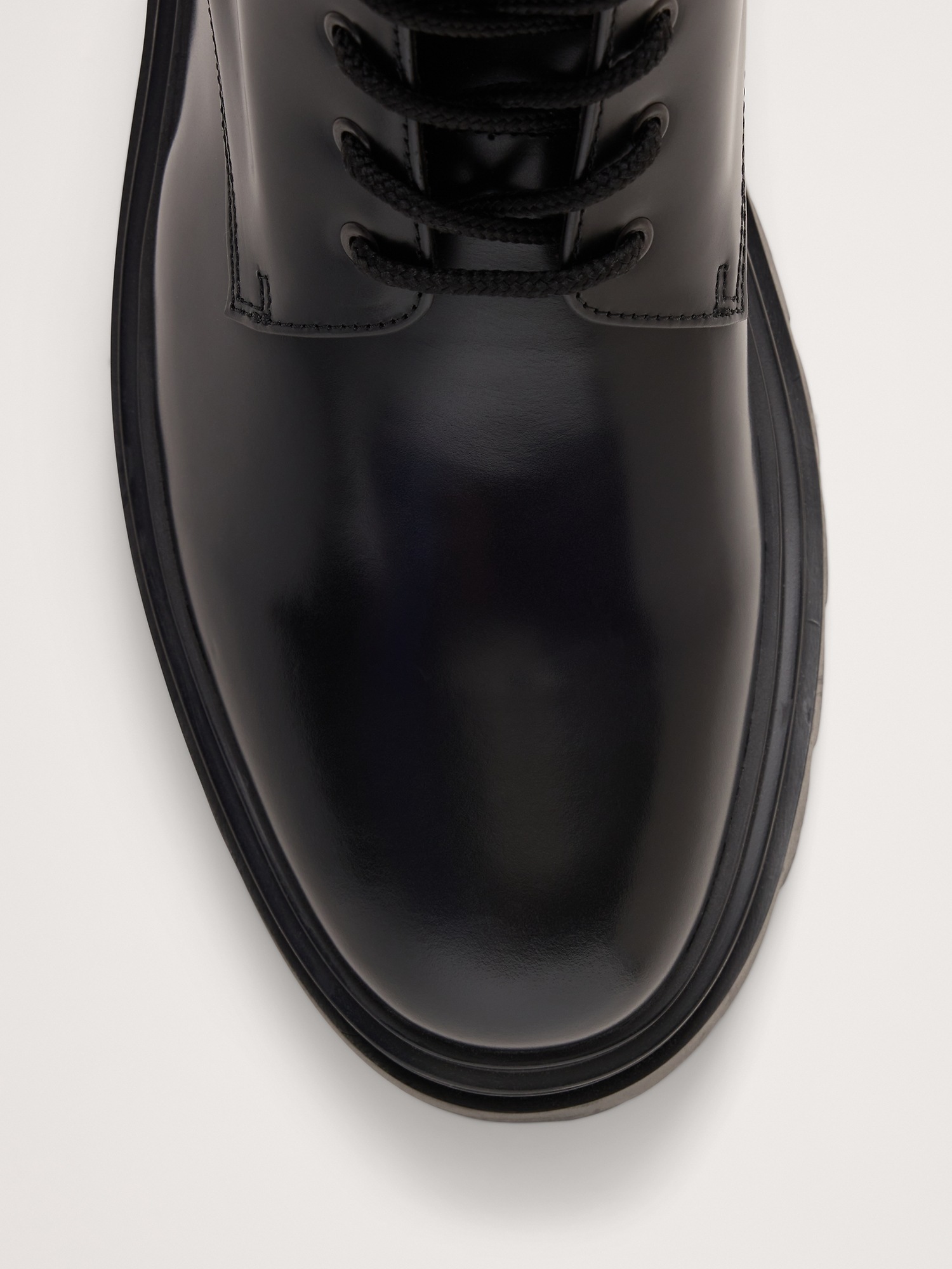 Мужские ботинки Banana Republic Italian Leather Combat Boot, цвет: Чёрный — фото 5