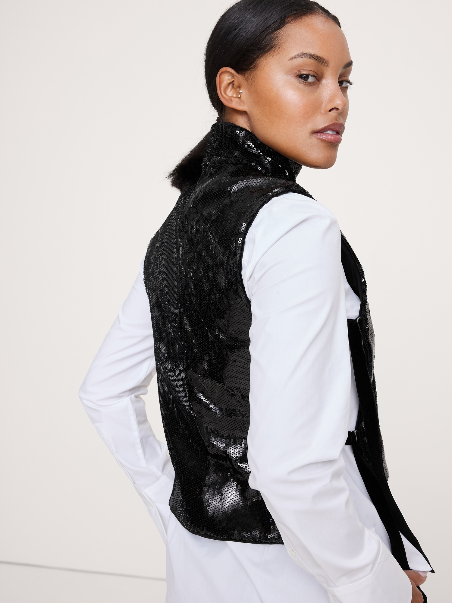 Image number 2 showing, Sequin Open-Side Top