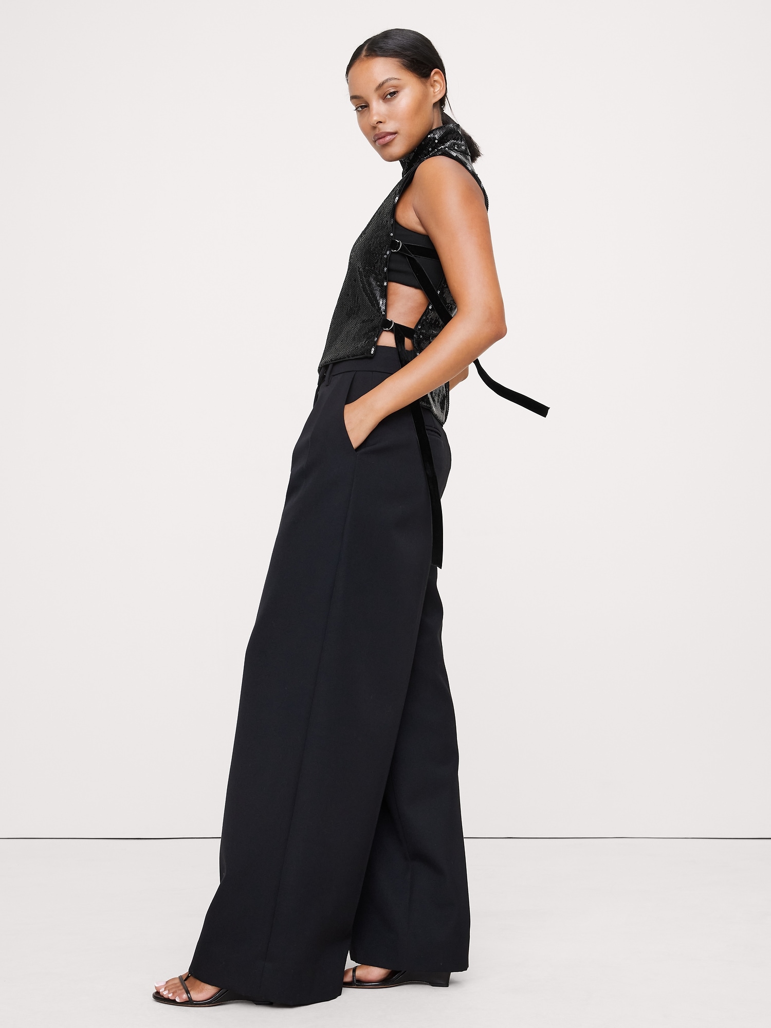 Image number 5 showing, Sequin Open-Side Top