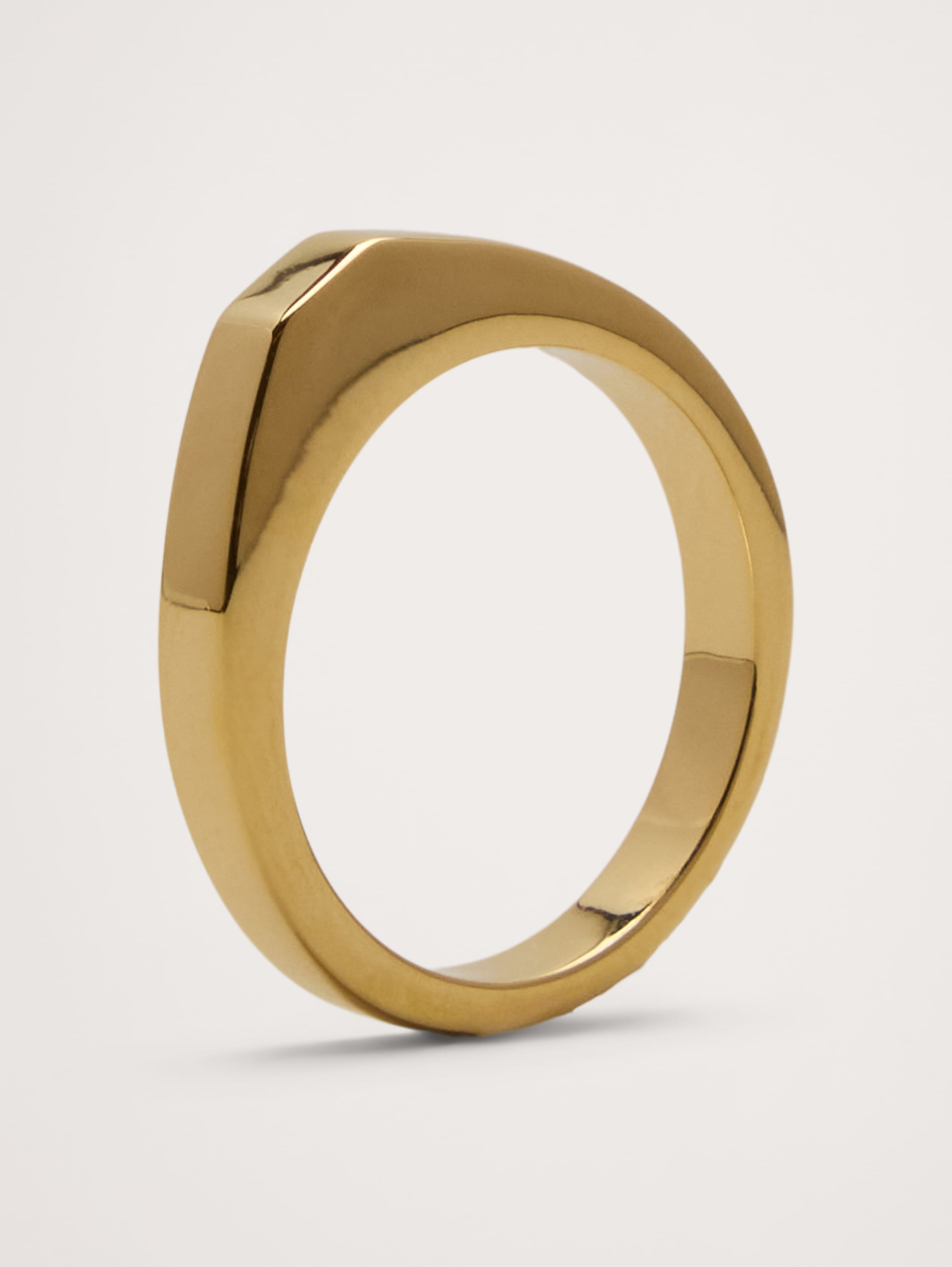 アクセサリー Banana Republic SignetRing Banana Republic Women's Gold Signet Ring Sz 38 Sz 5 | eBay