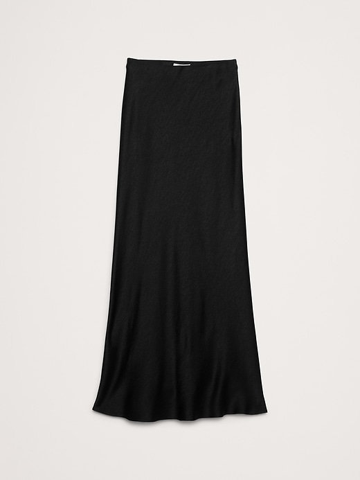 Hammered Satin Maxi Skirt Banana Republic