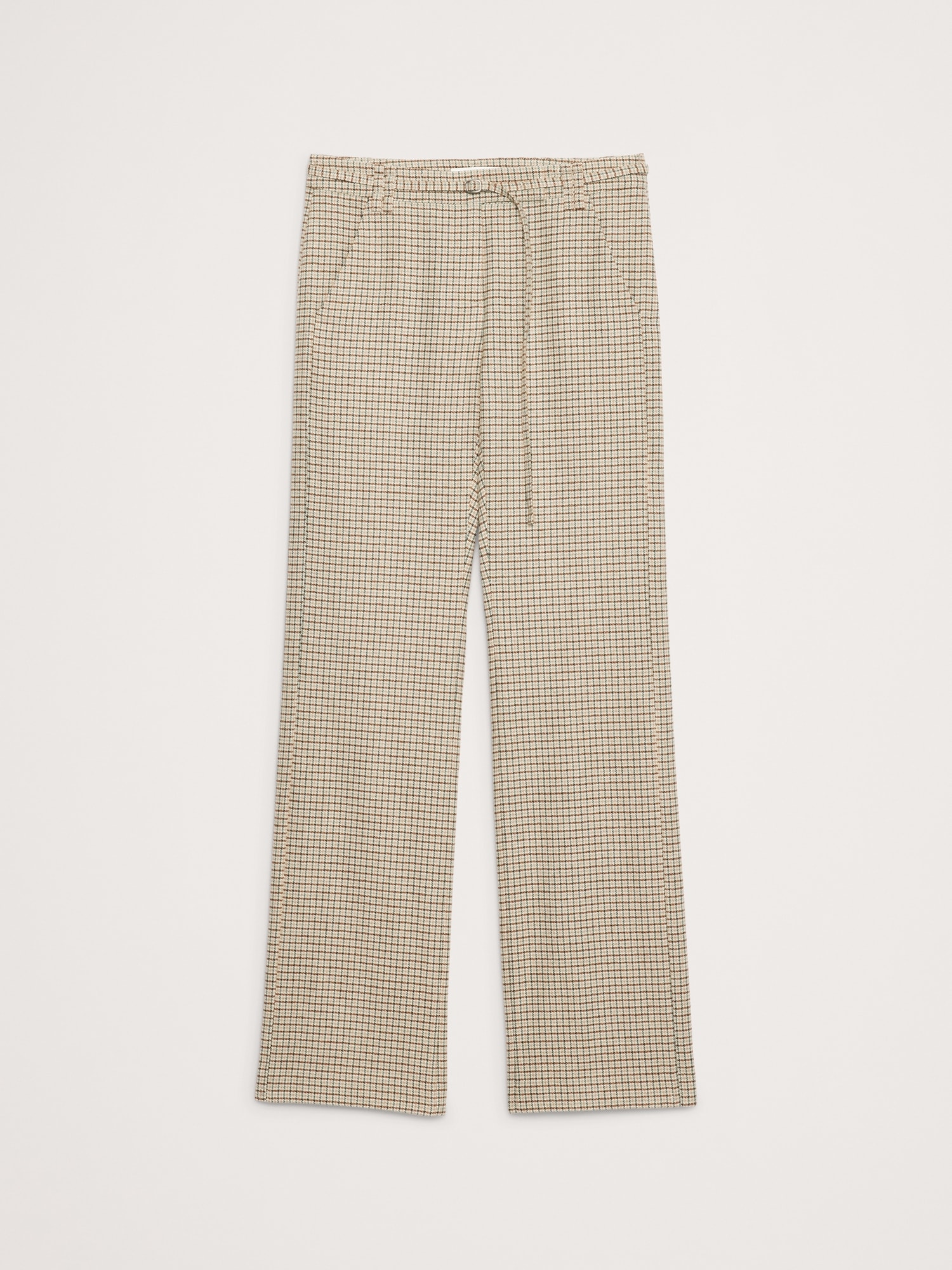 Image number 4 showing, Mid-Rise Bootcut Italian Flannel Belted Pant