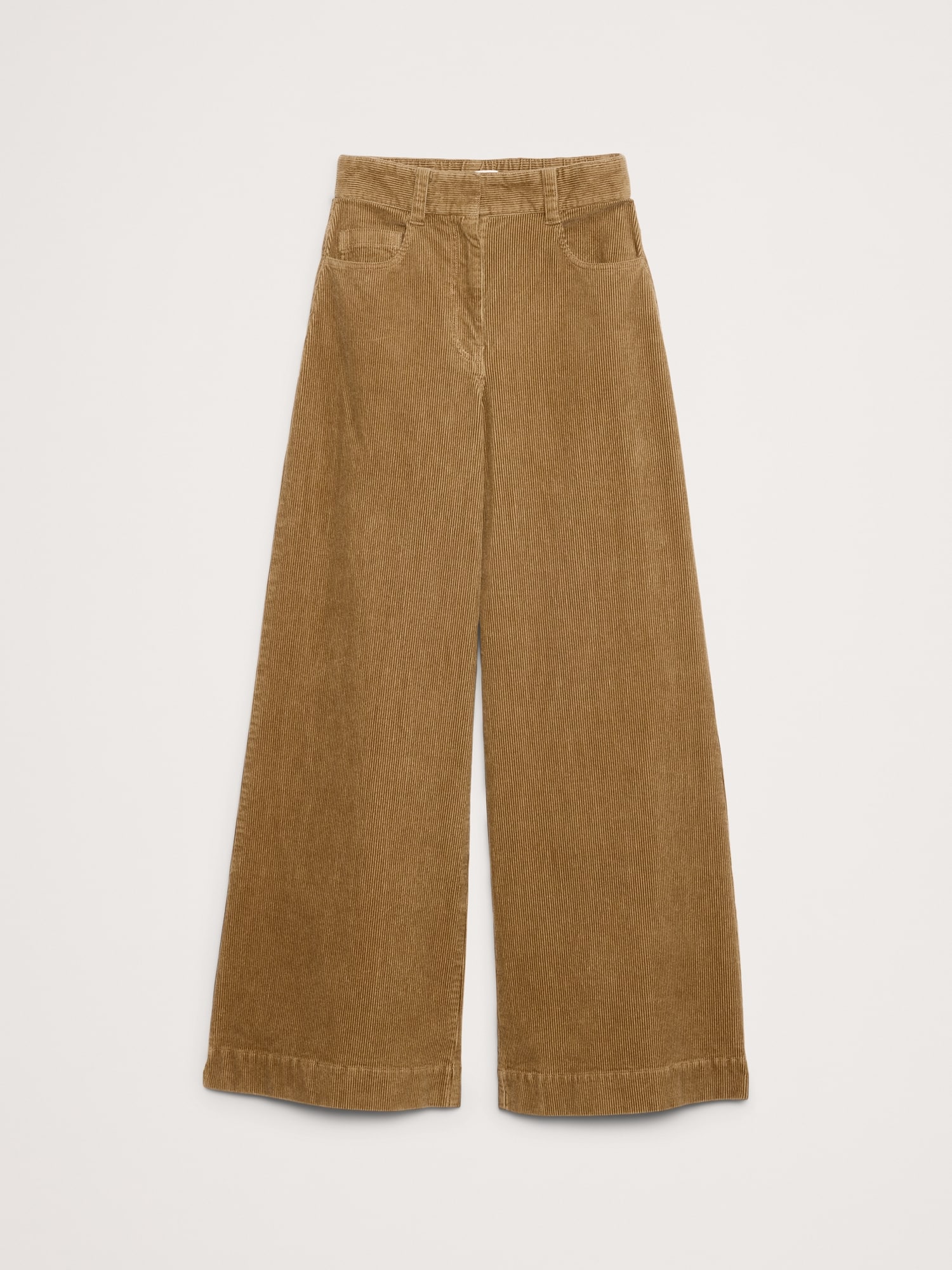 Image number 8 showing, High-Rise Wide-Leg Corduroy Pull-On Pant