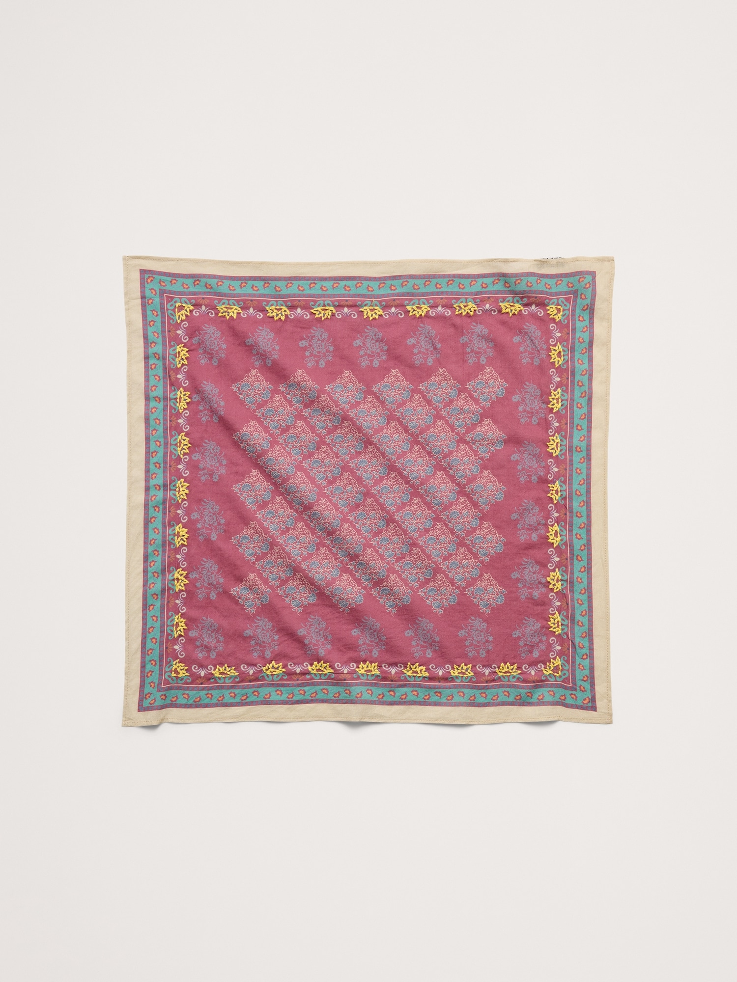 Image number 1 showing, Embroidered Cotton Scarf by Vismaya