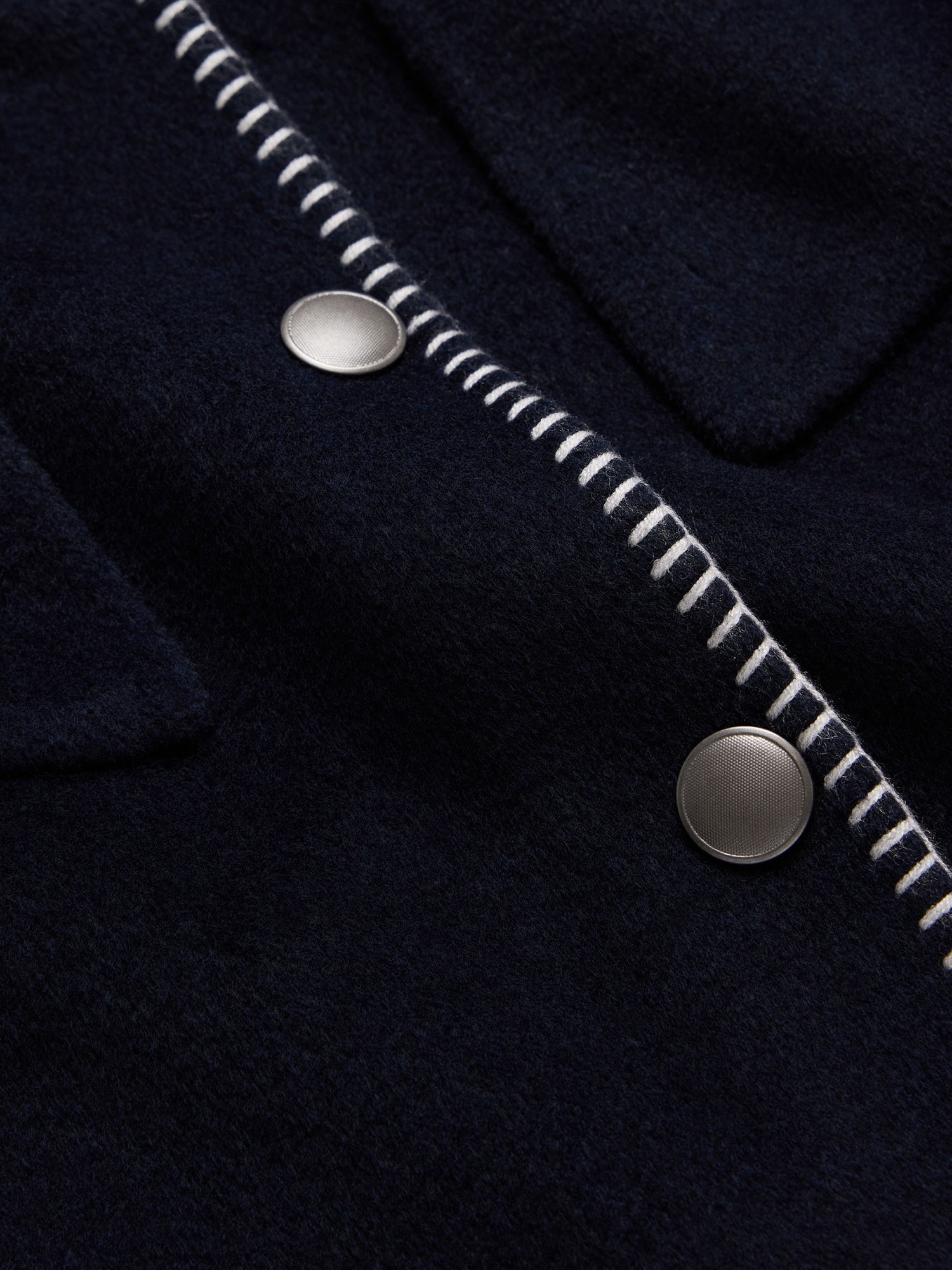 Image number 6 showing, Double-Faced Short Jacket with Blanket Stitch