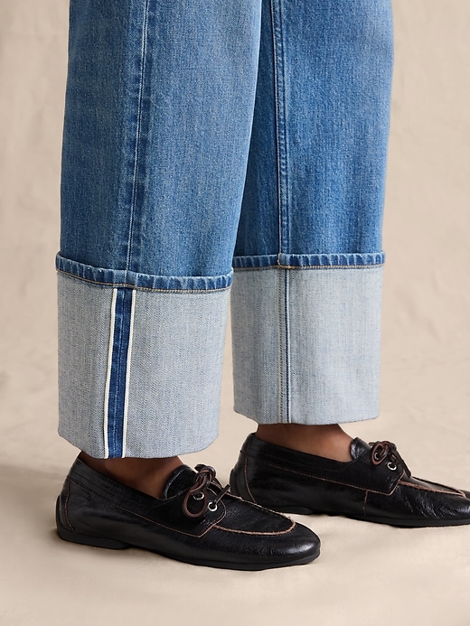 High-Rise Stovepipe Straight Leg Jean