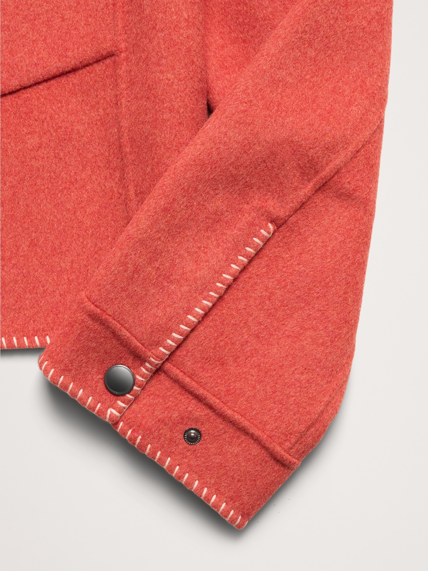 Image number 5 showing, Double-Faced Short Jacket with Blanket Stitch