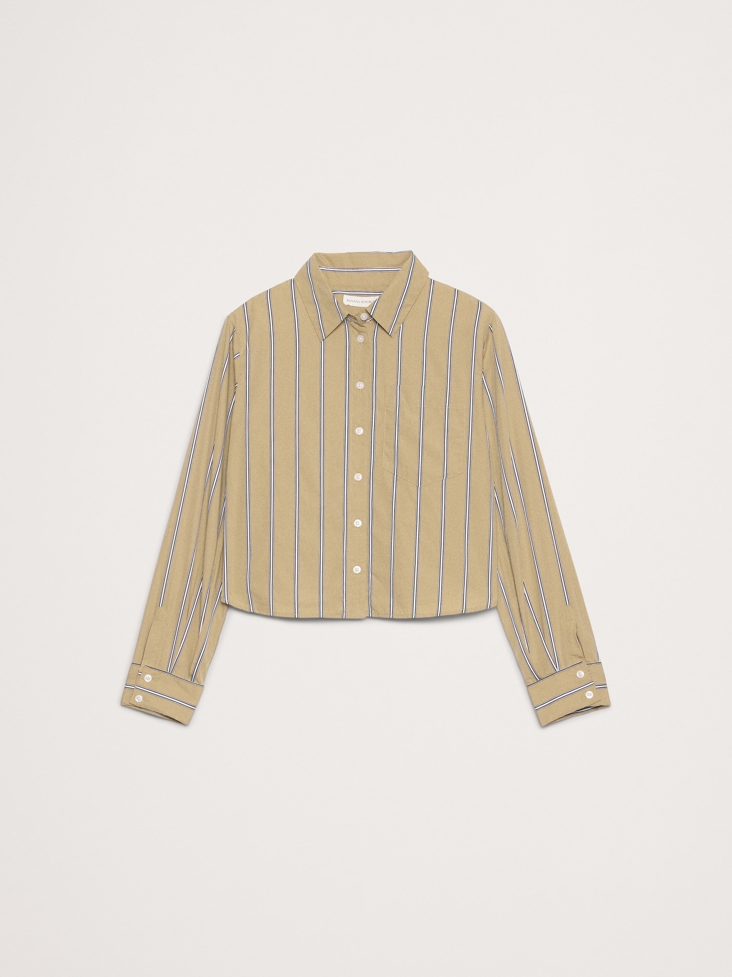 Image number 4 showing, Cotton Poplin Ruffle-Back Shirt