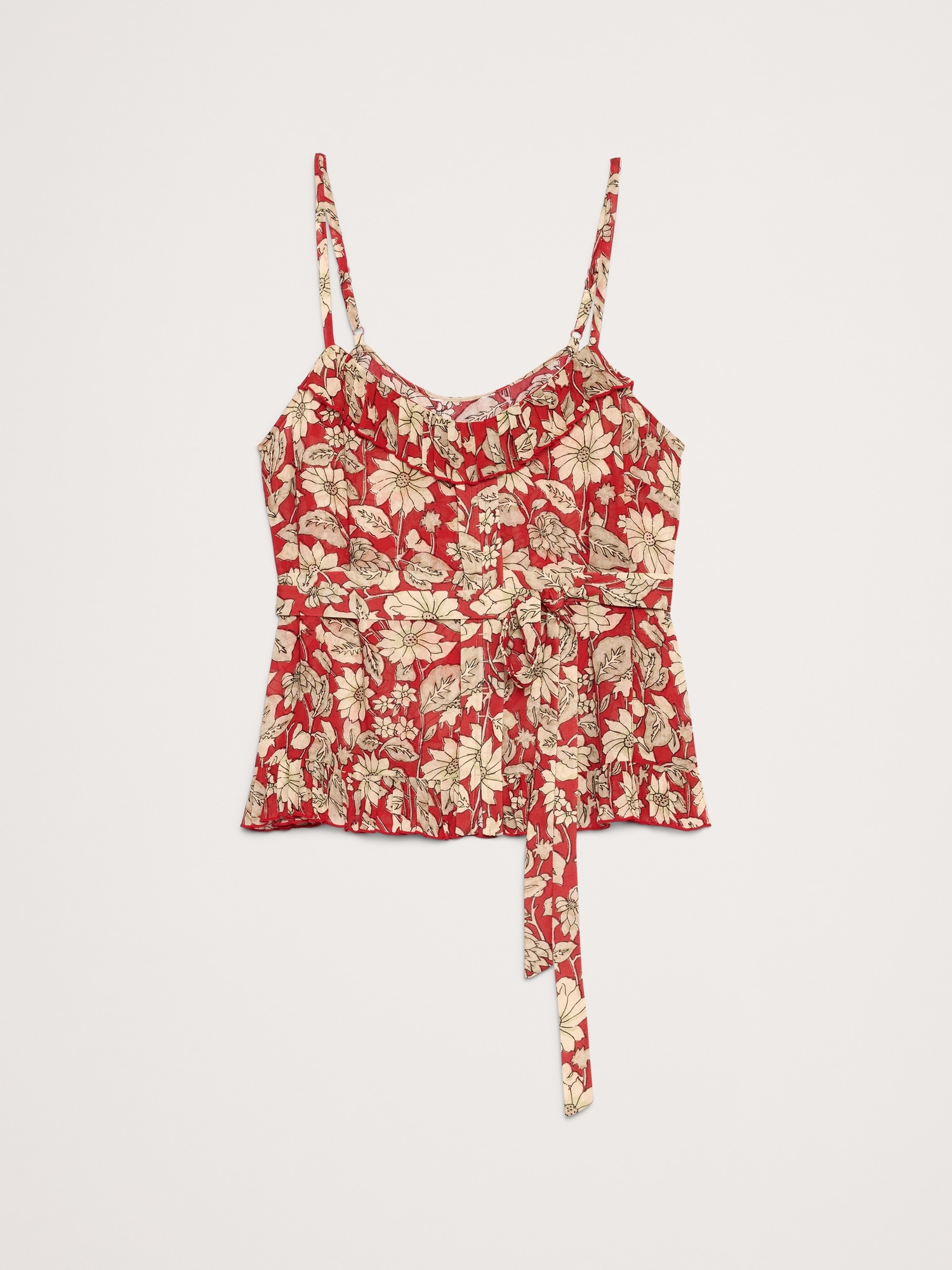 Image number 7 showing, Georgette Ruffle Tank