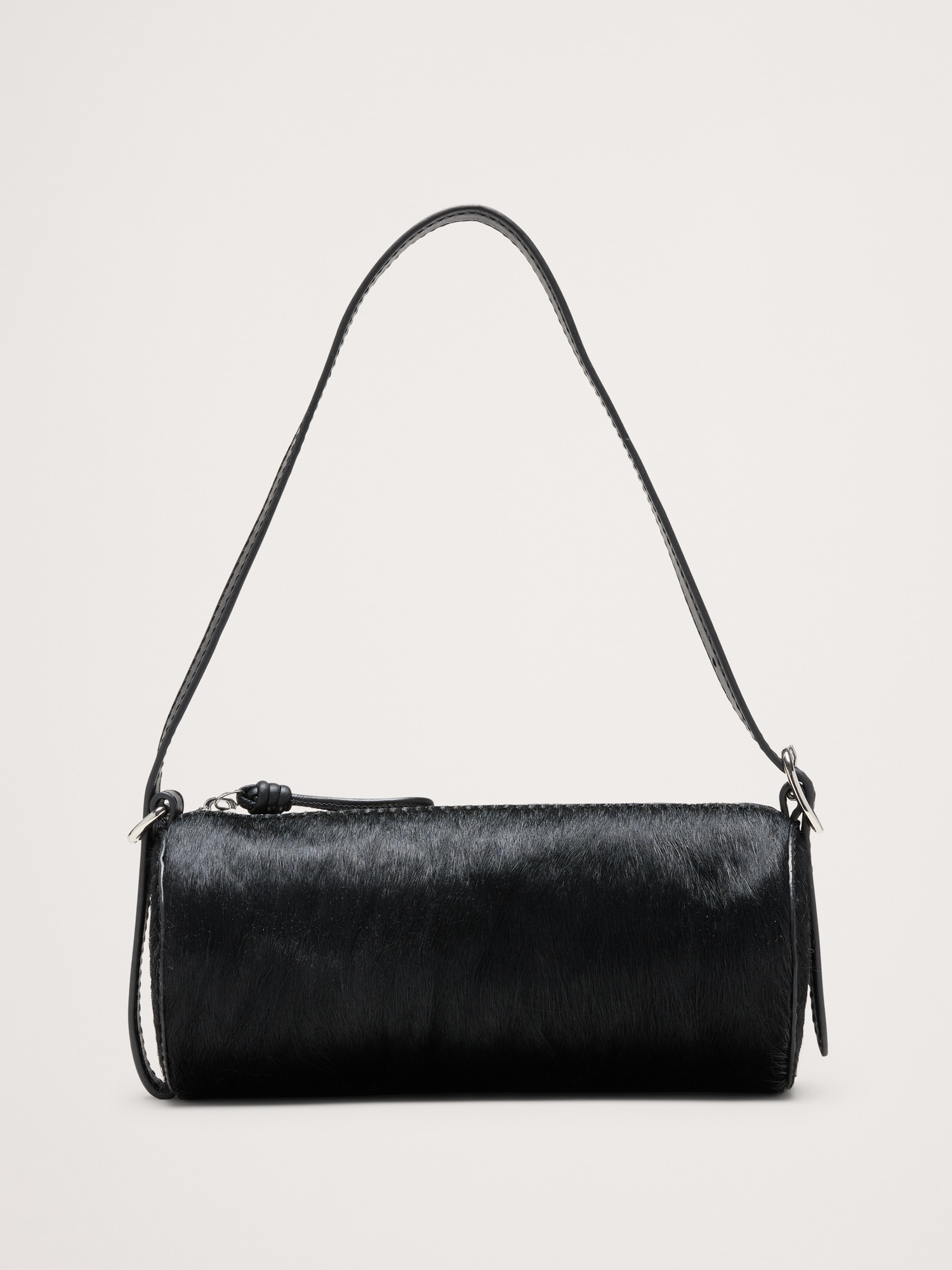 Image number 1 showing, Leather Barrel Bag