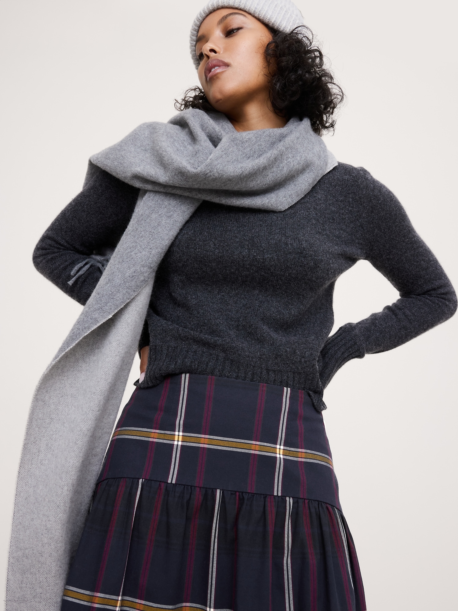 Image number 3 showing, Tiered Midi Skirt