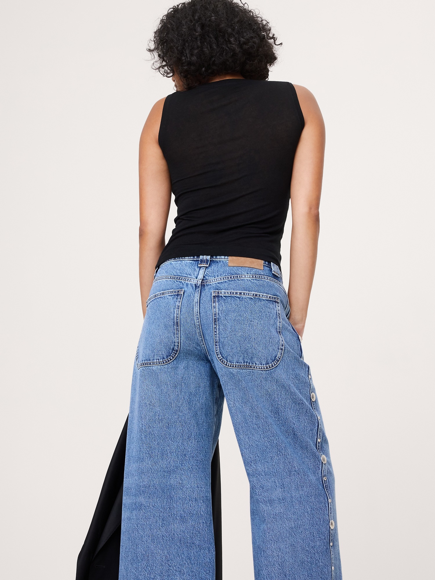 Image number 2 showing, Sheer Lyocell-Wool Drape Top