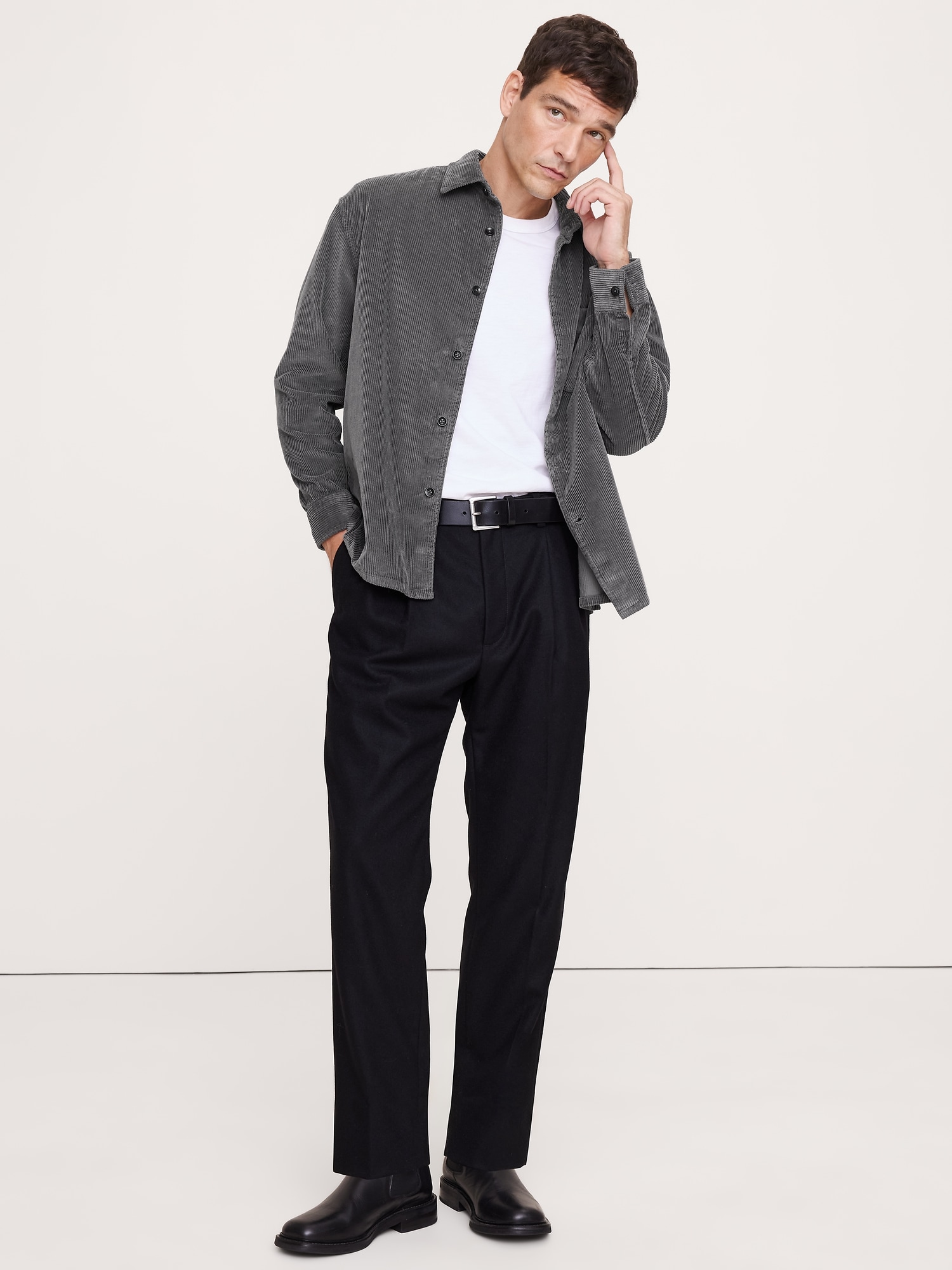 Image number 1 showing, Relaxed-Fit Corduroy Overshirt