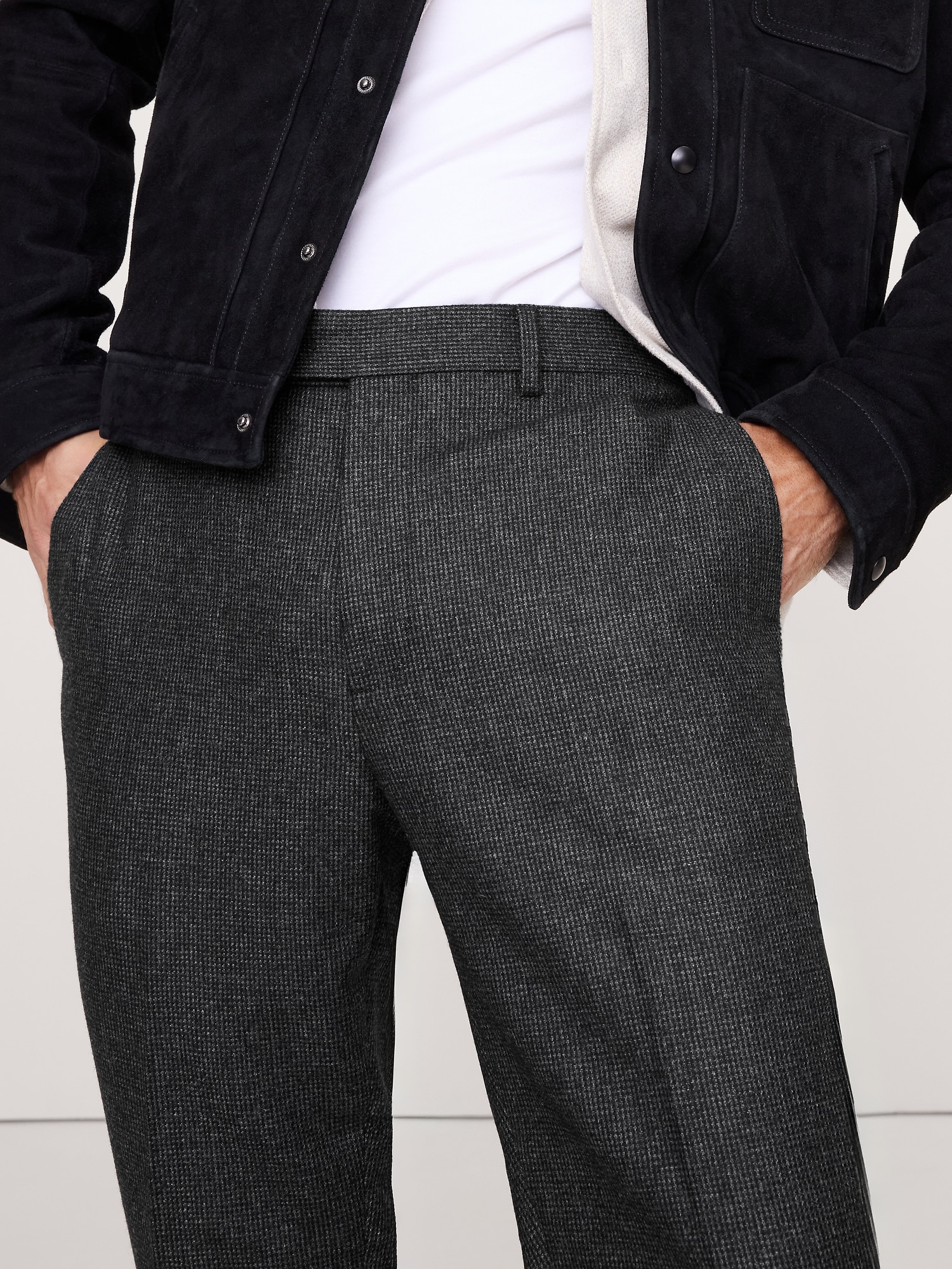 Image number 3 showing, Slim Italian Flannel Dress Pant
