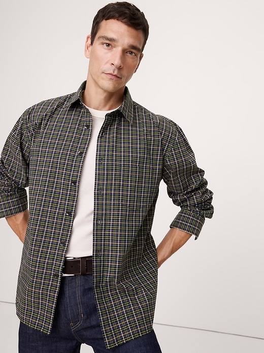 Relaxed-Fit Washed Cotton Poplin Shirt