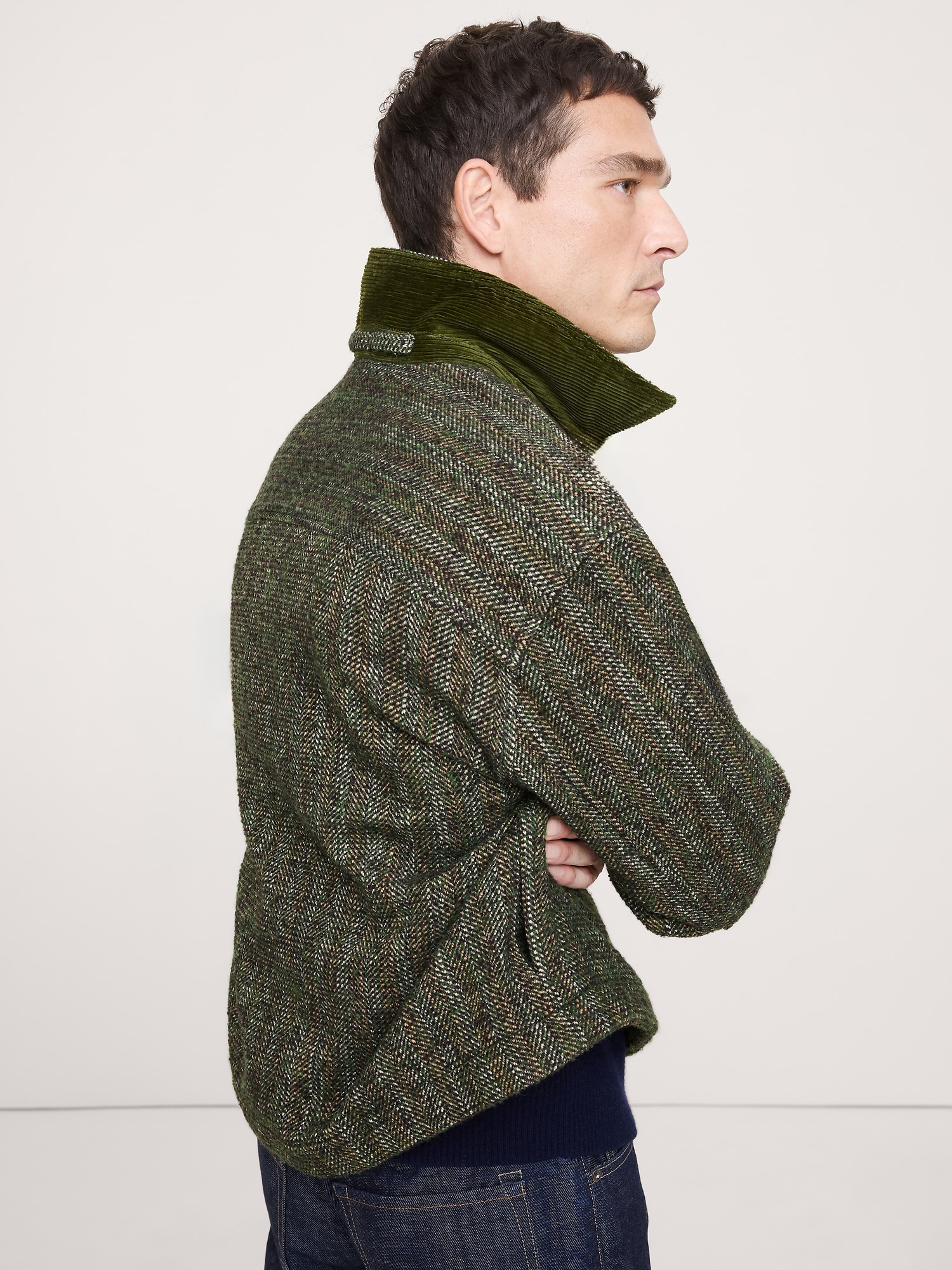 Image number 2 showing, Relaxed-Fit Heavy Overshirt with Wool