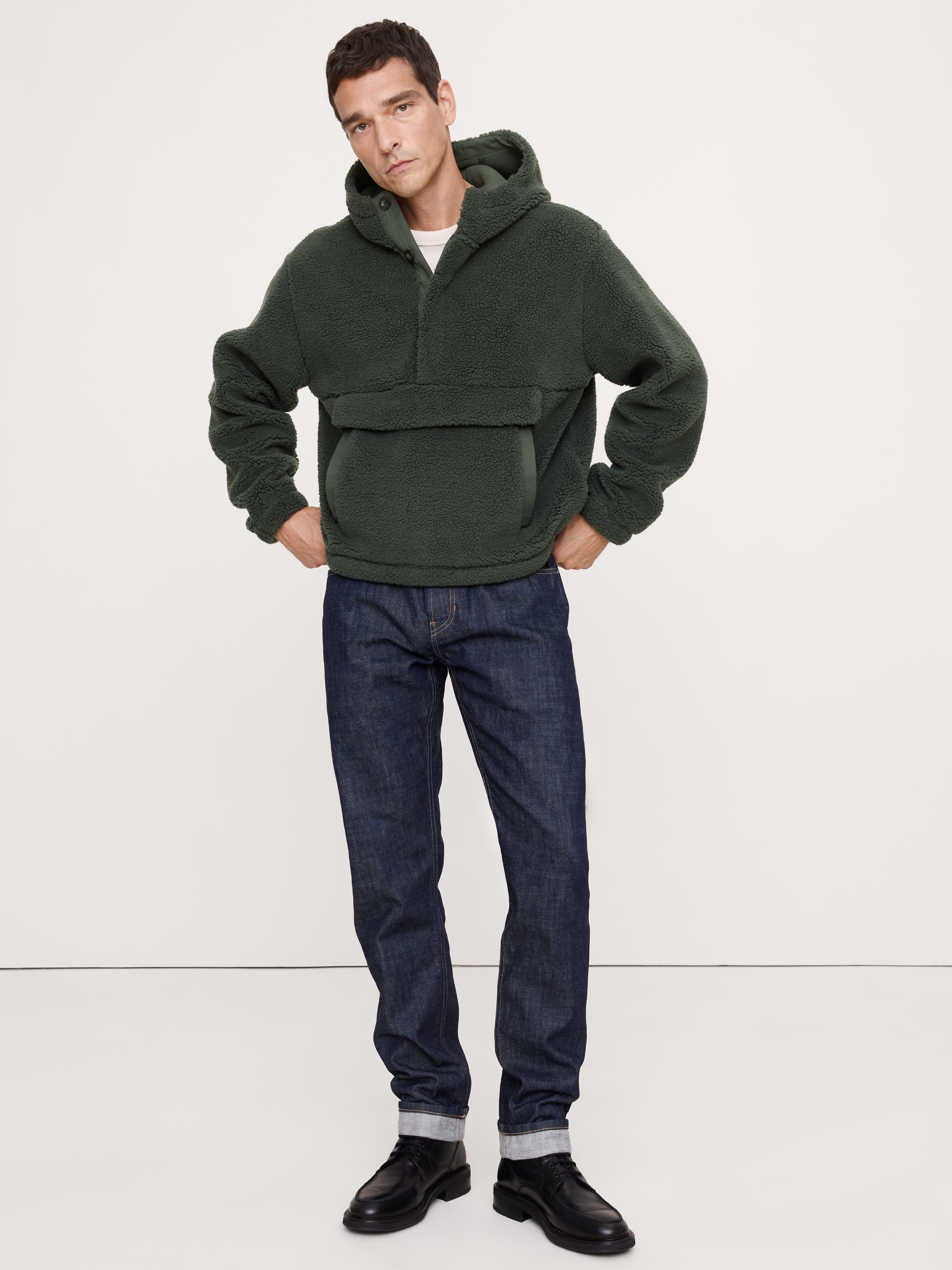 Sherpa Hoodie Sweatshirt | Banana Republic