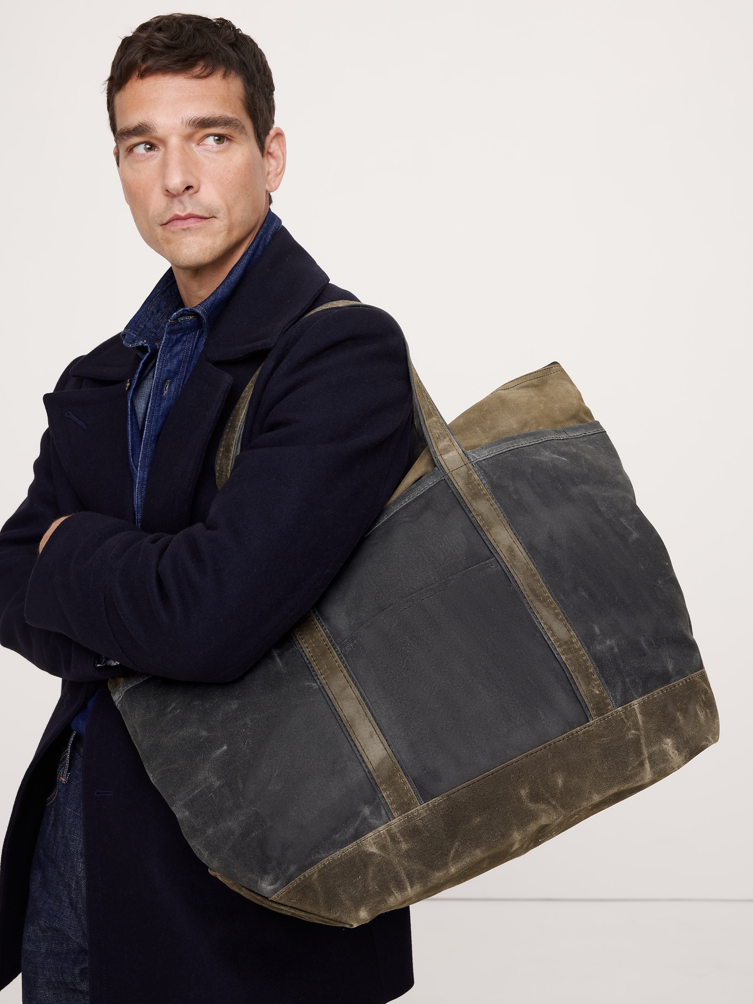 Image number 6 showing, Waxed Canvas Tote by CB Station