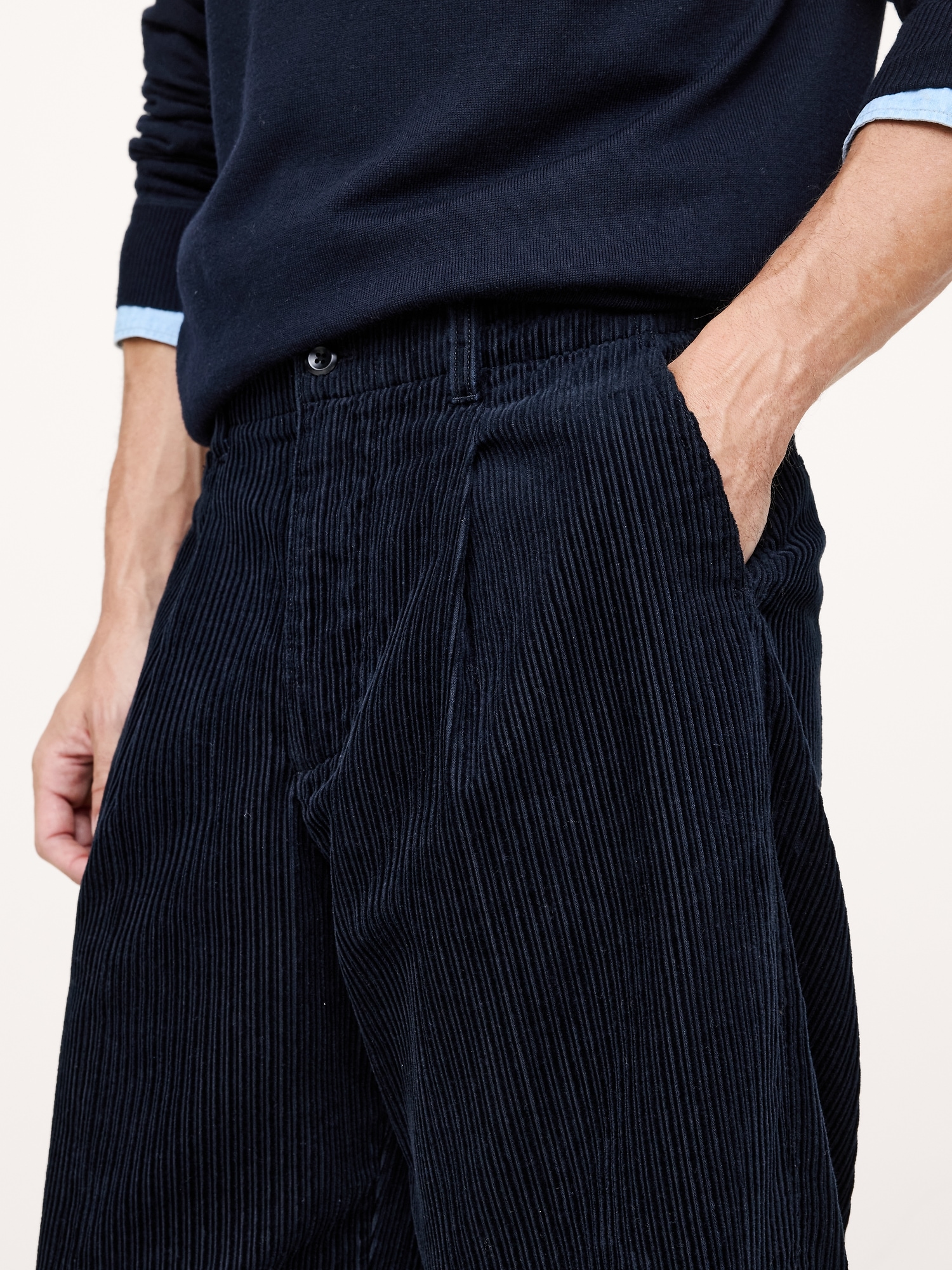 Image number 4 showing, Loose Pleated Corduroy Pant
