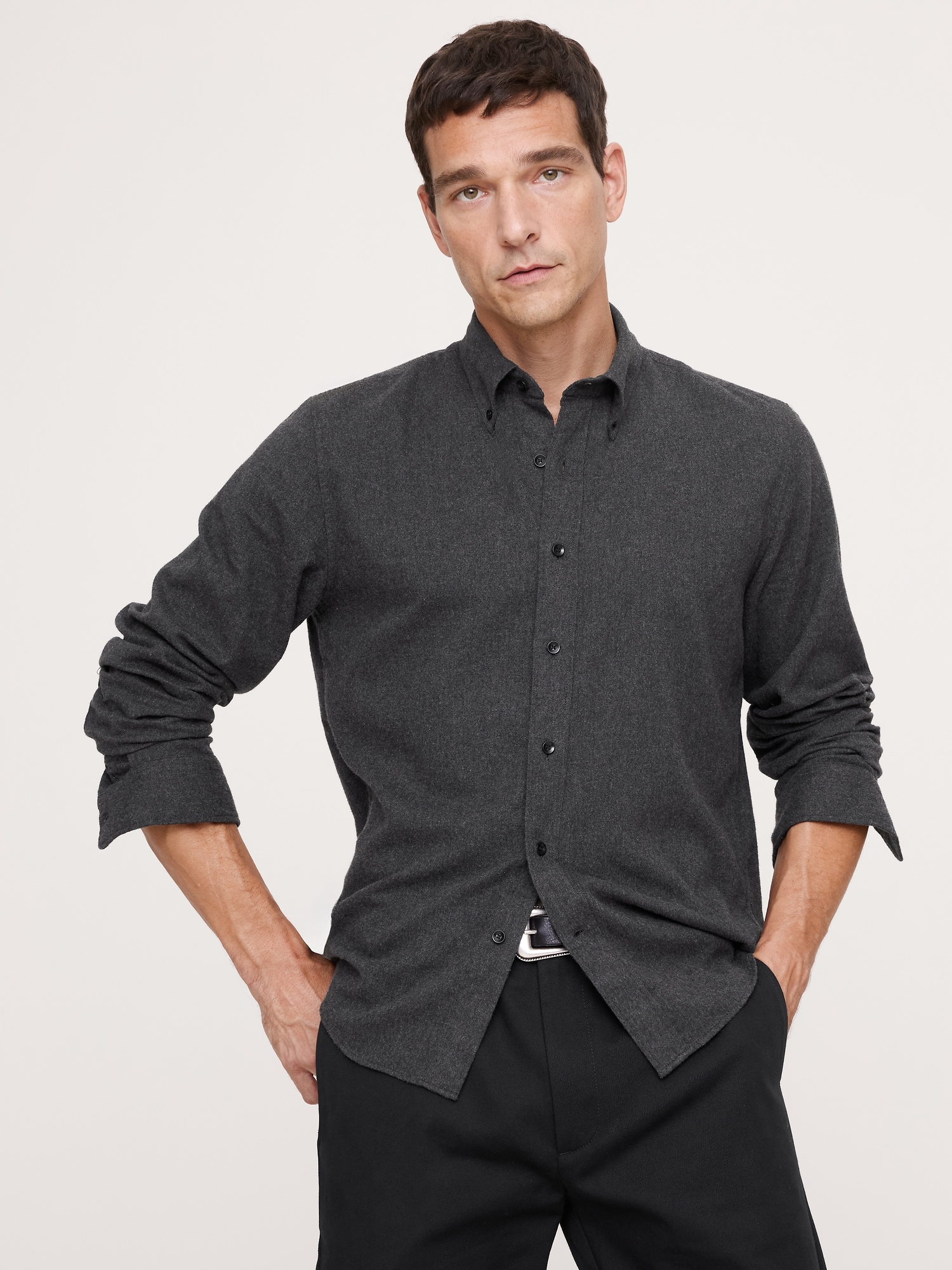 Image number 1 showing, Standard-Fit Flannel Shirt