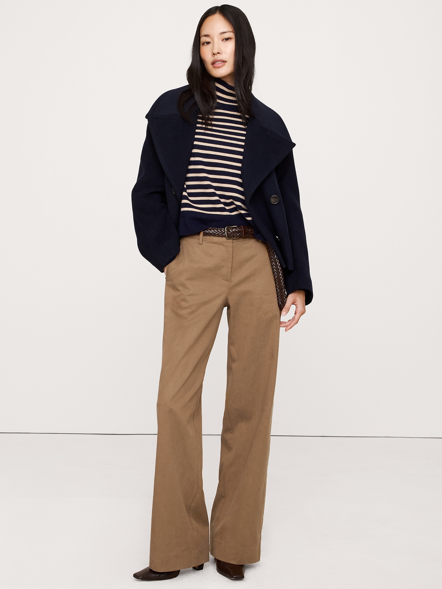 The Everyday Wide-Leg Pant - Saddle Brown