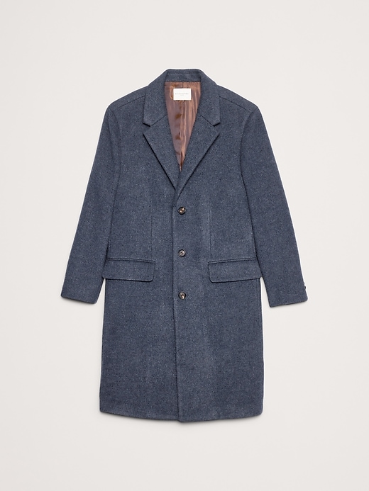 Italian Melton Wool-Blend Top Coat