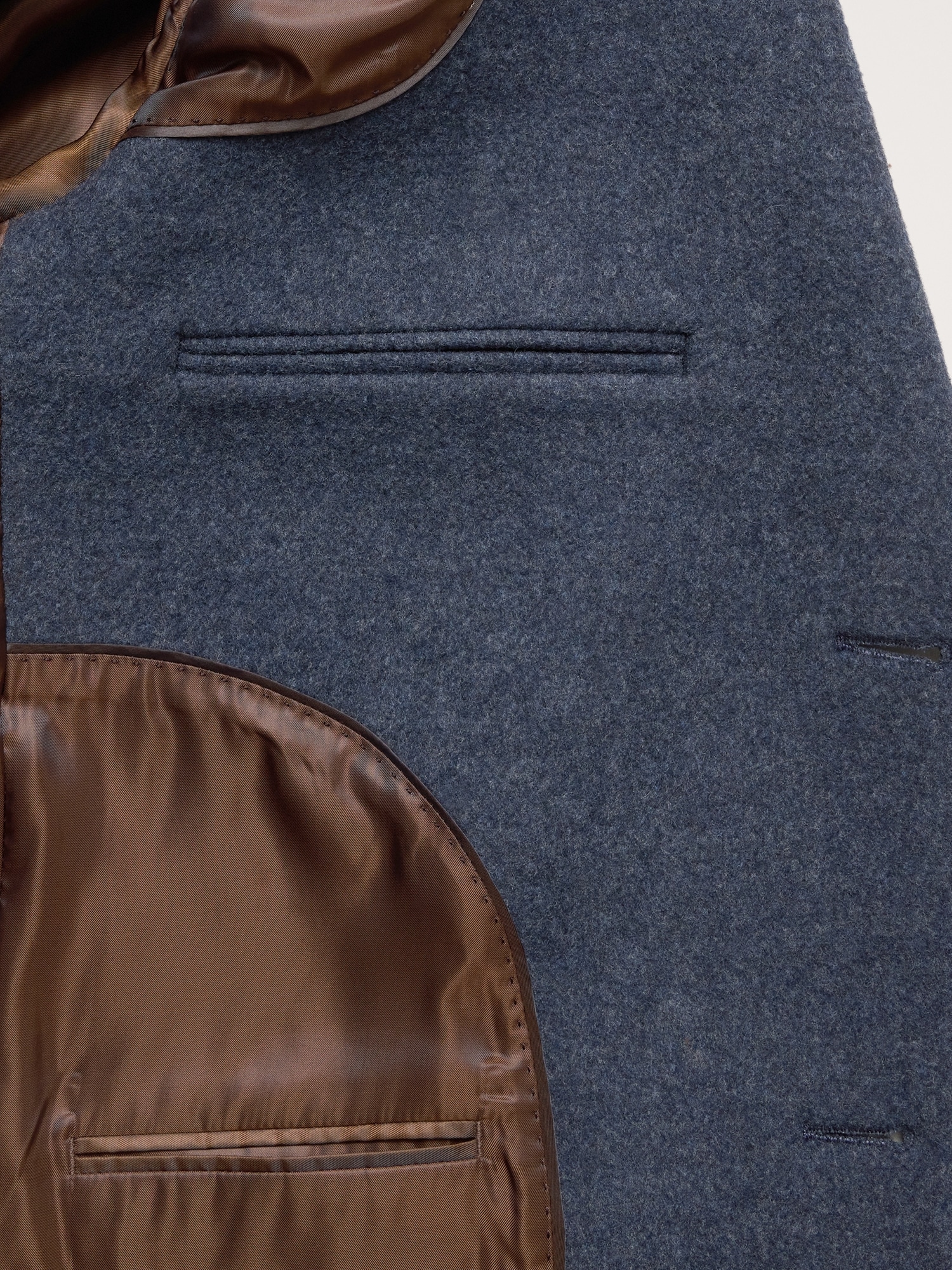 Image number 3 showing, Italian Melton Wool-Blend Top Coat
