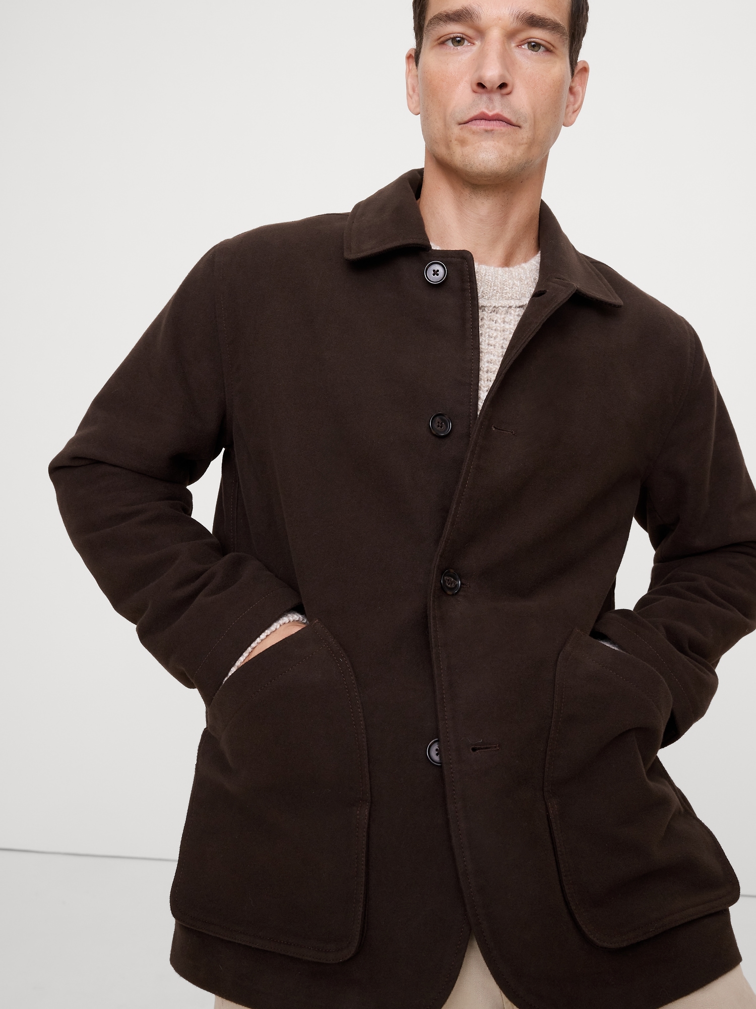 Image number 3 showing, Italian Moleskin Barn Jacket