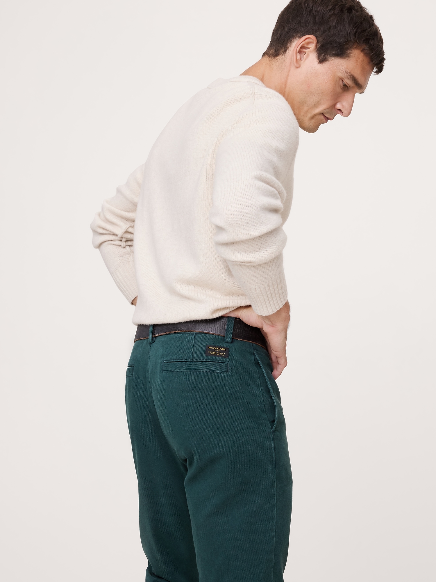 Image number 6 showing, Straight Brushed Italian Chino