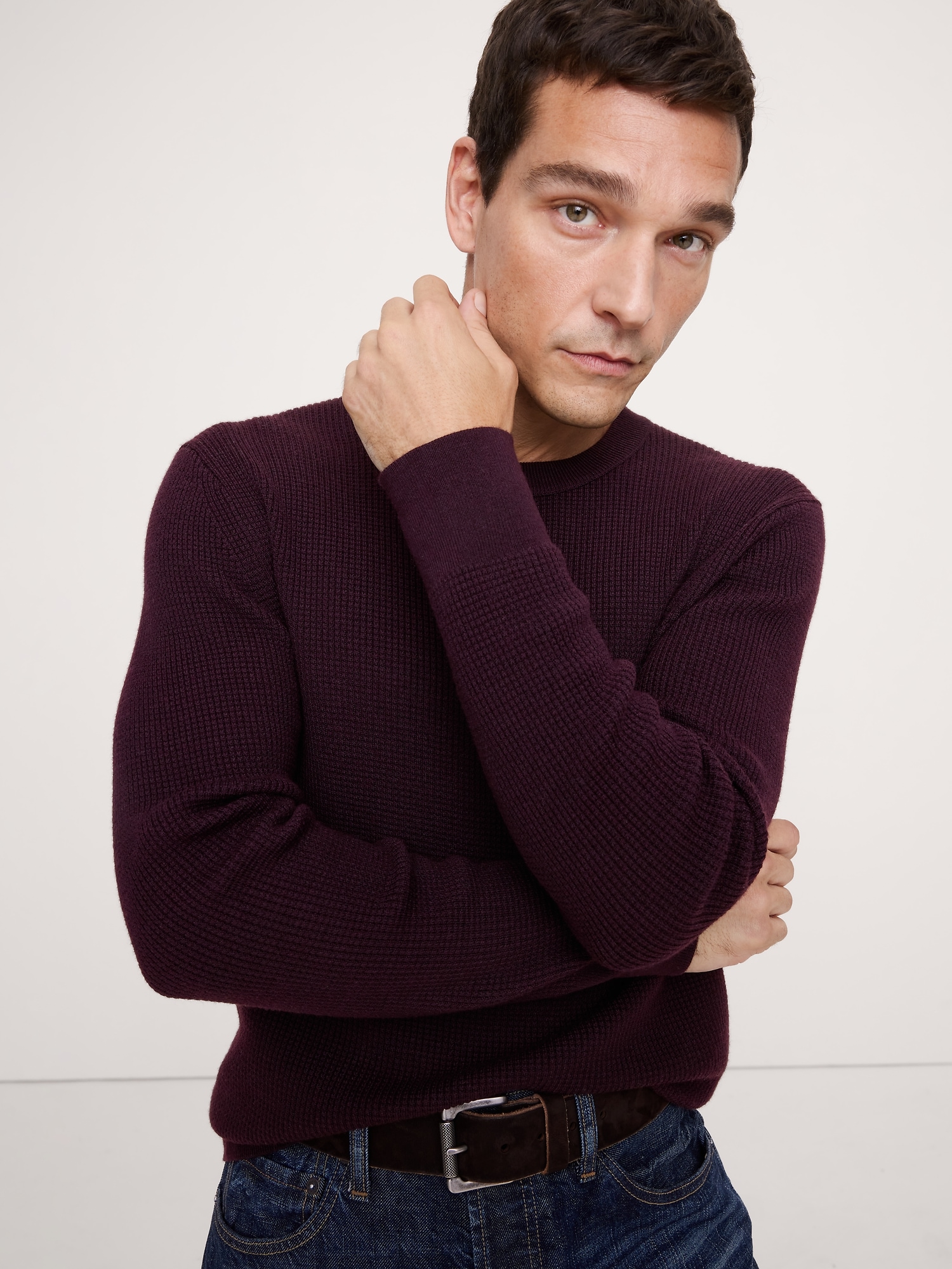 Merino Thermal Crew-Neck Sweater