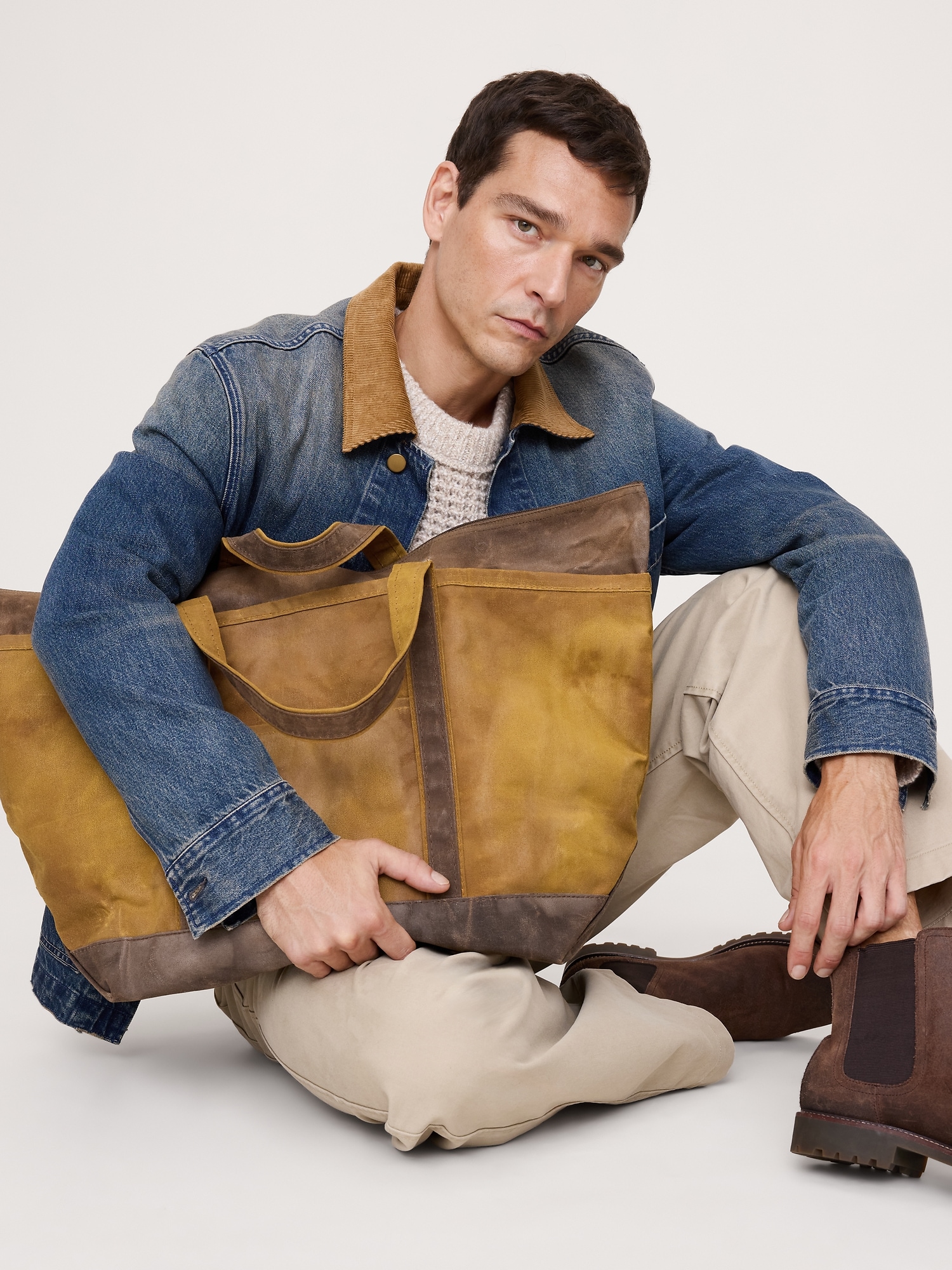Image number 6 showing, Waxed Canvas Tote by CB Station