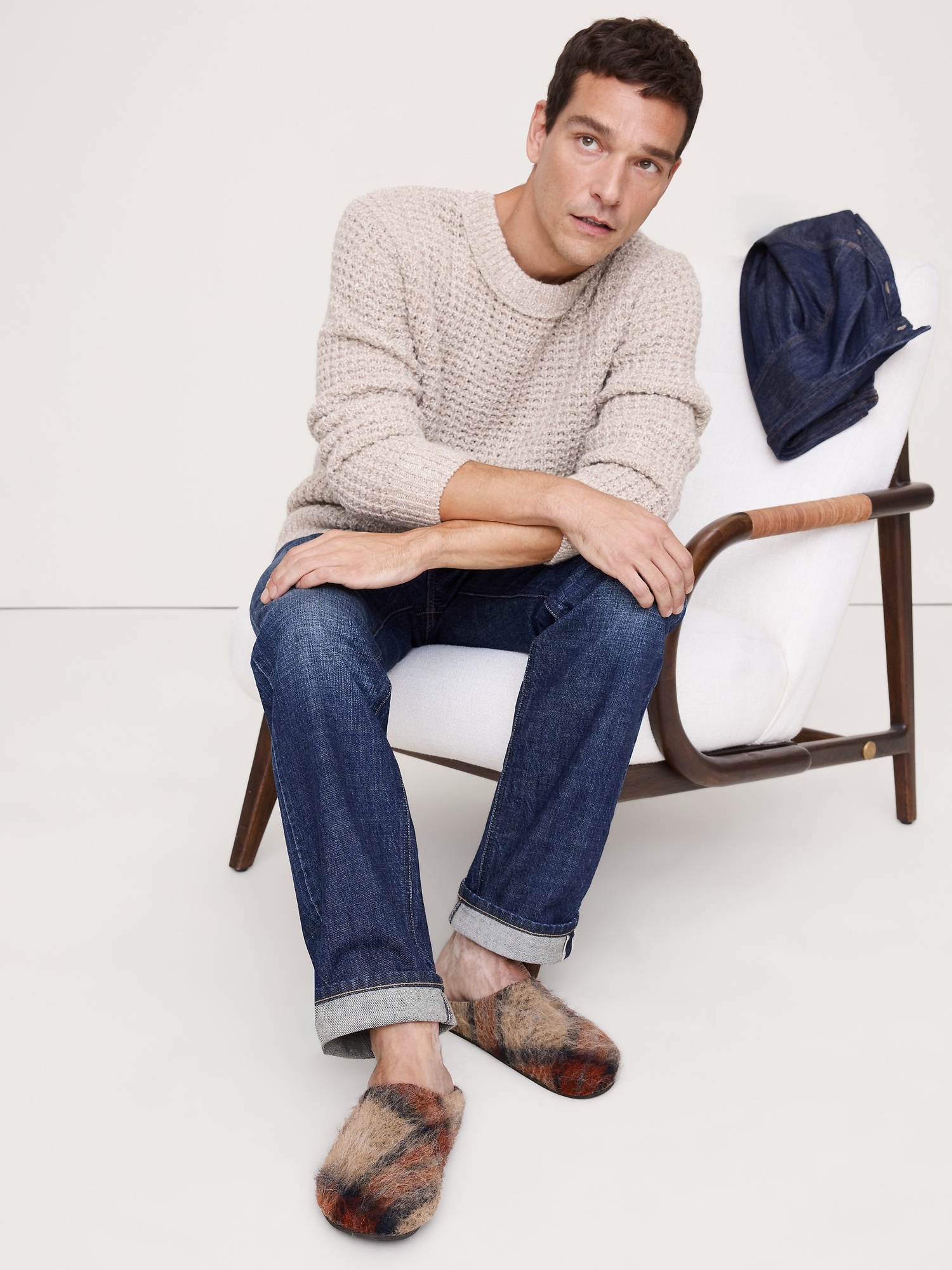 Image number 2 showing, Plaid Italian Wool Clog