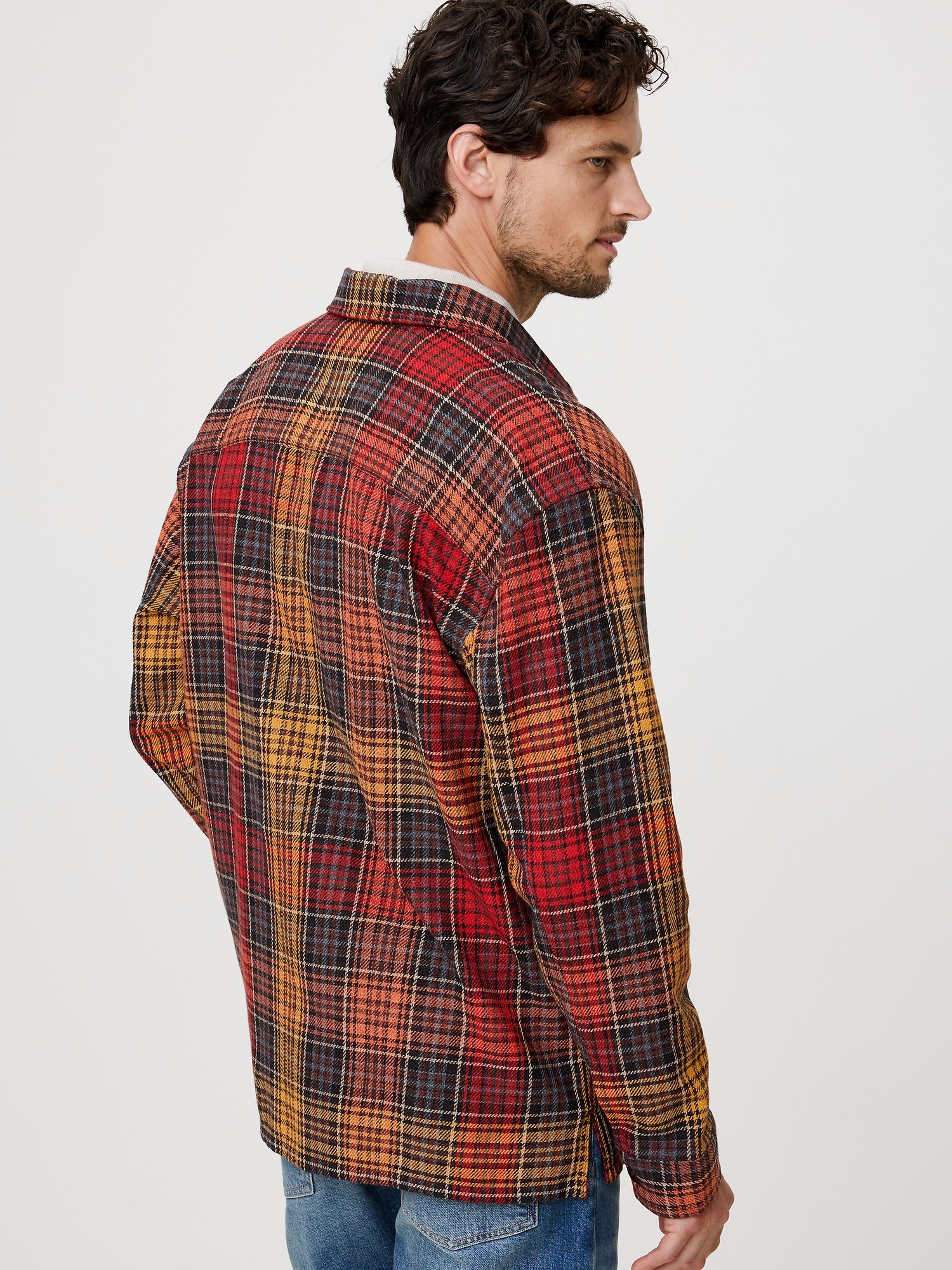 Image number 3 showing, Relaxed-Fit Plaid Cotton Overshirt
