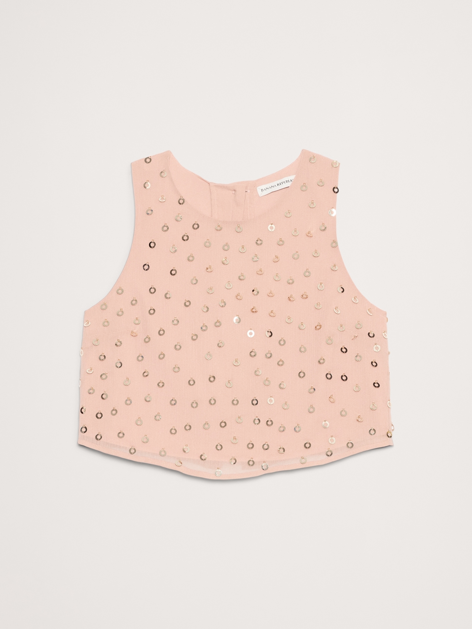 Image number 5 showing, Embellished Chiffon Open-Back Tank