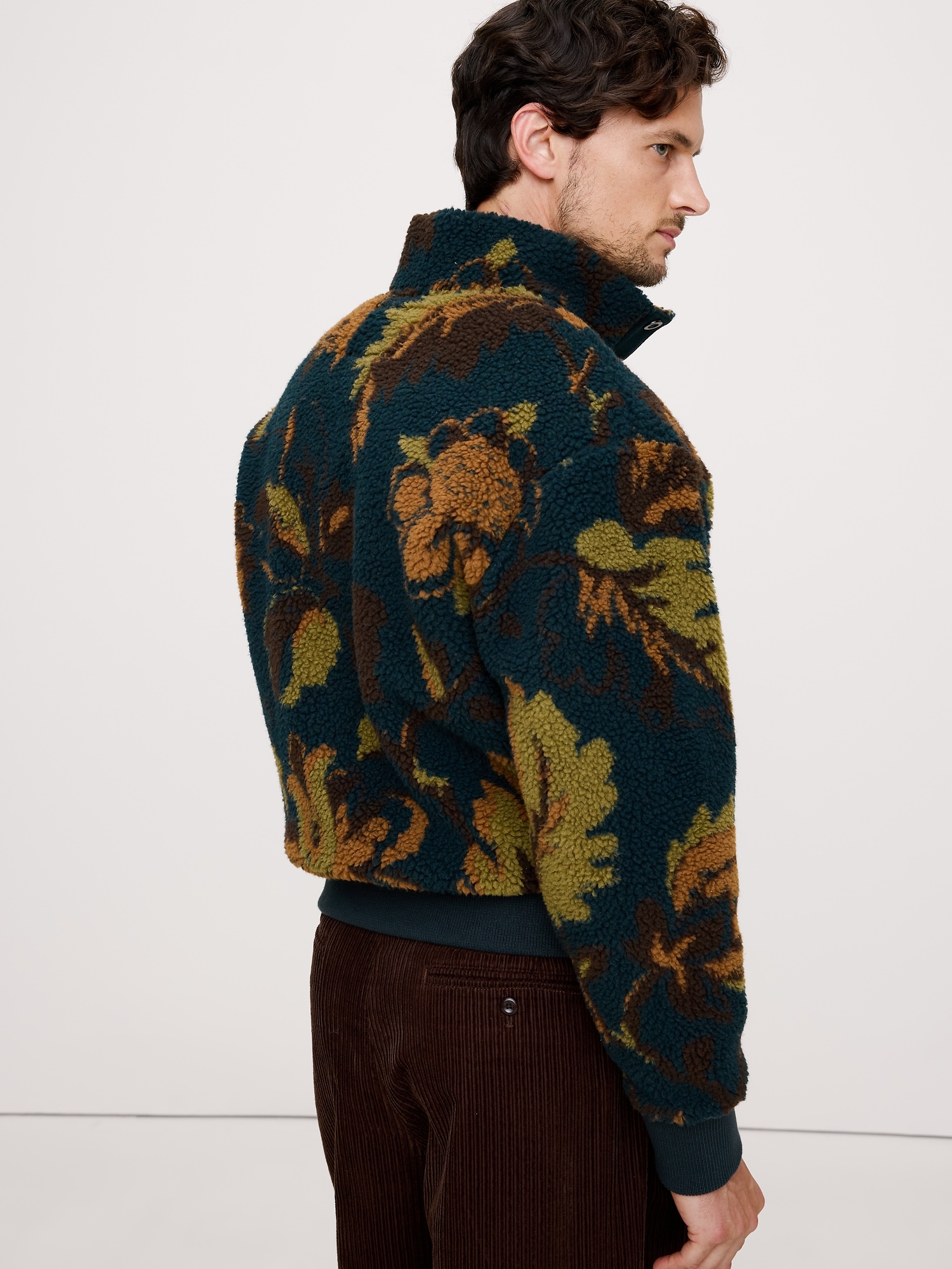 Image number 3 showing, Print Sherpa Fleece Sweatshirt