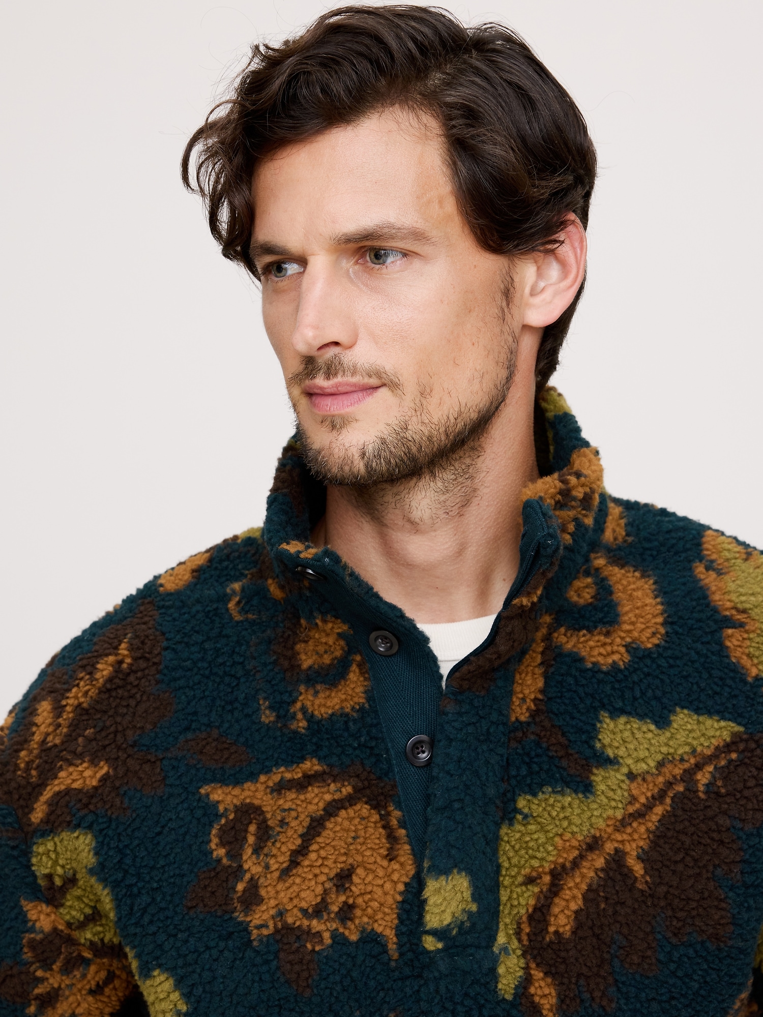 Image number 4 showing, Print Sherpa Fleece Sweatshirt