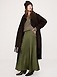 Stretch-Satin Maxi Skirt