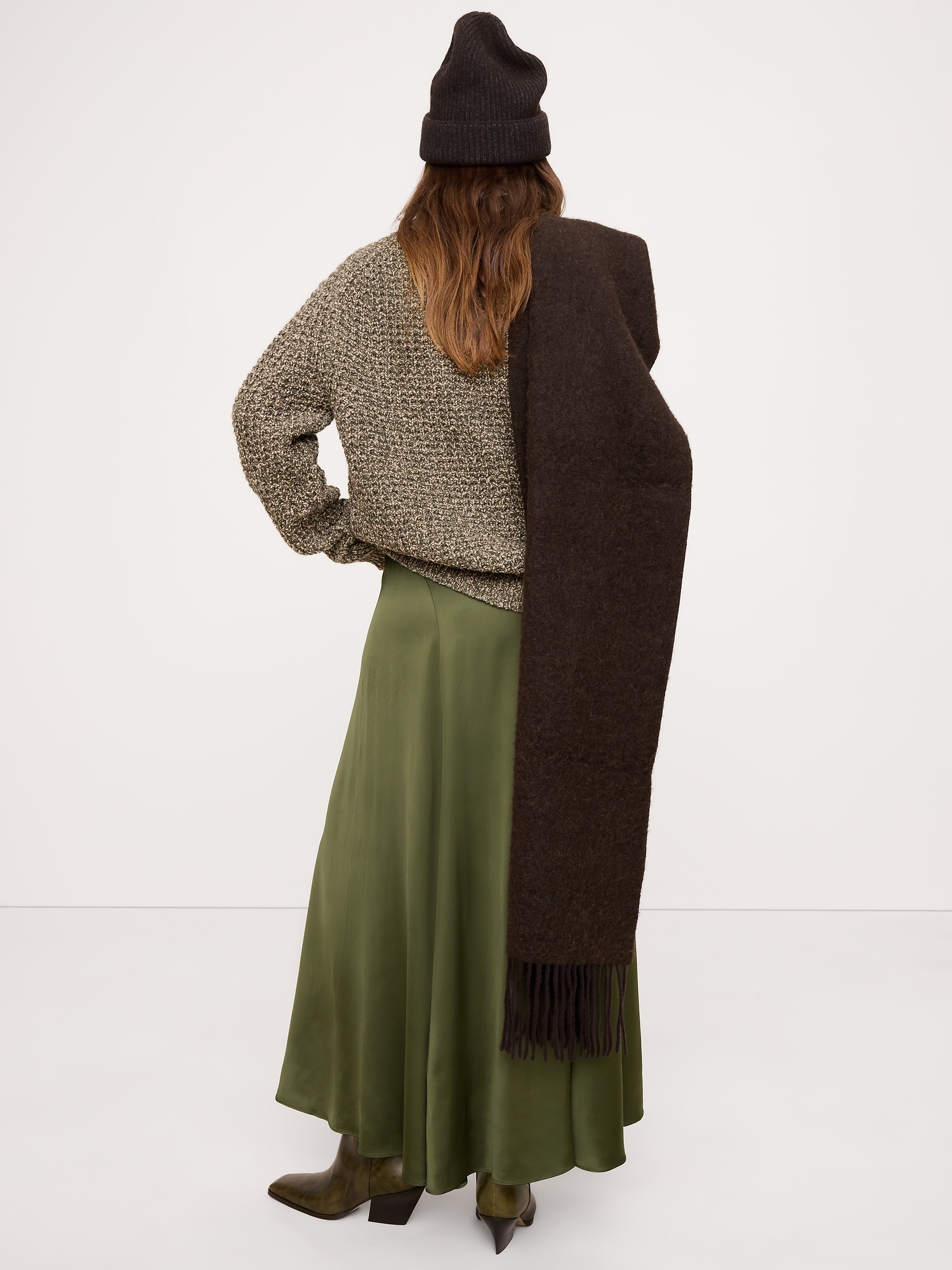 Image number 6 showing, Stretch-Satin Maxi Skirt