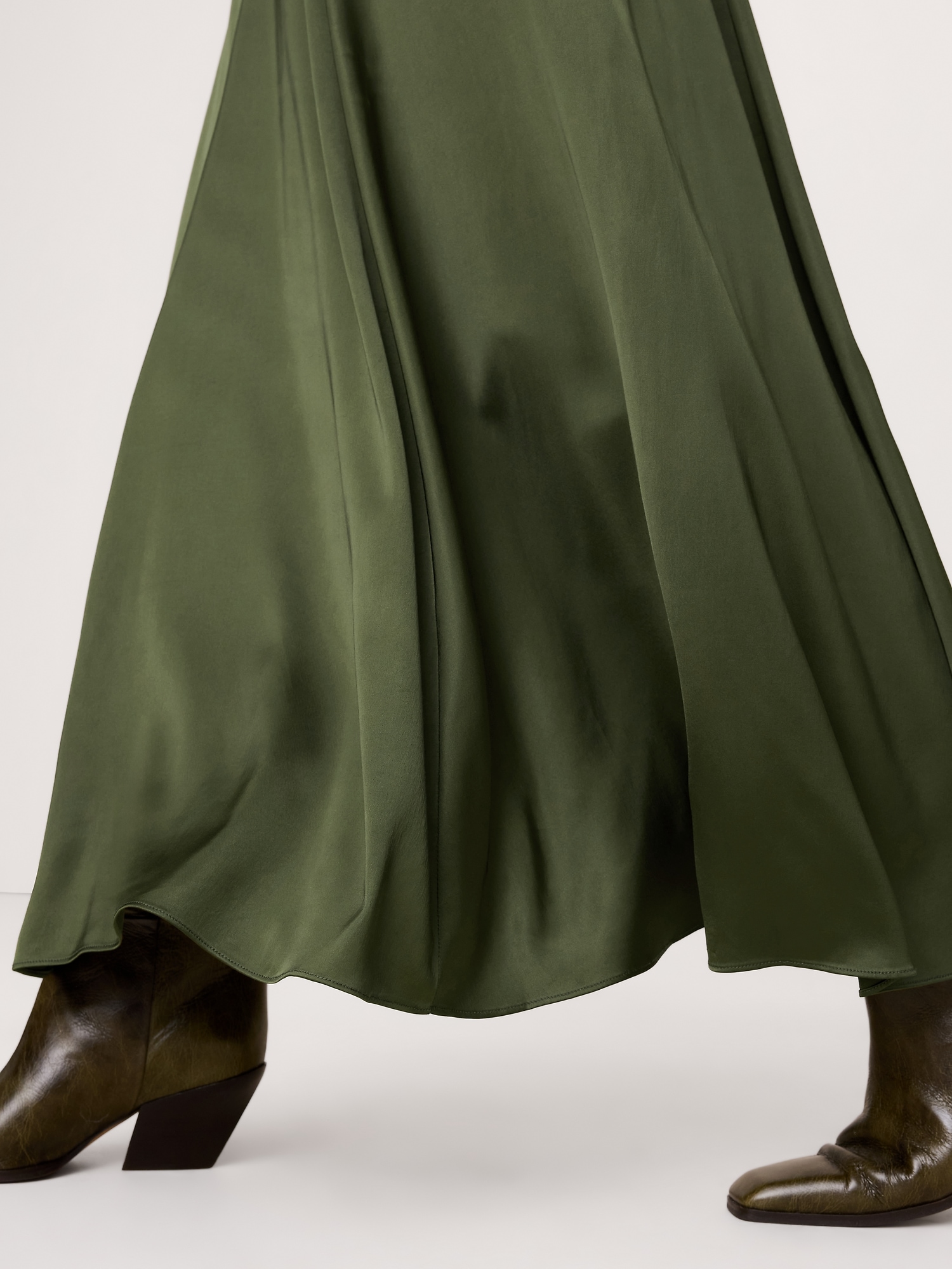 Image number 7 showing, Stretch-Satin Maxi Skirt
