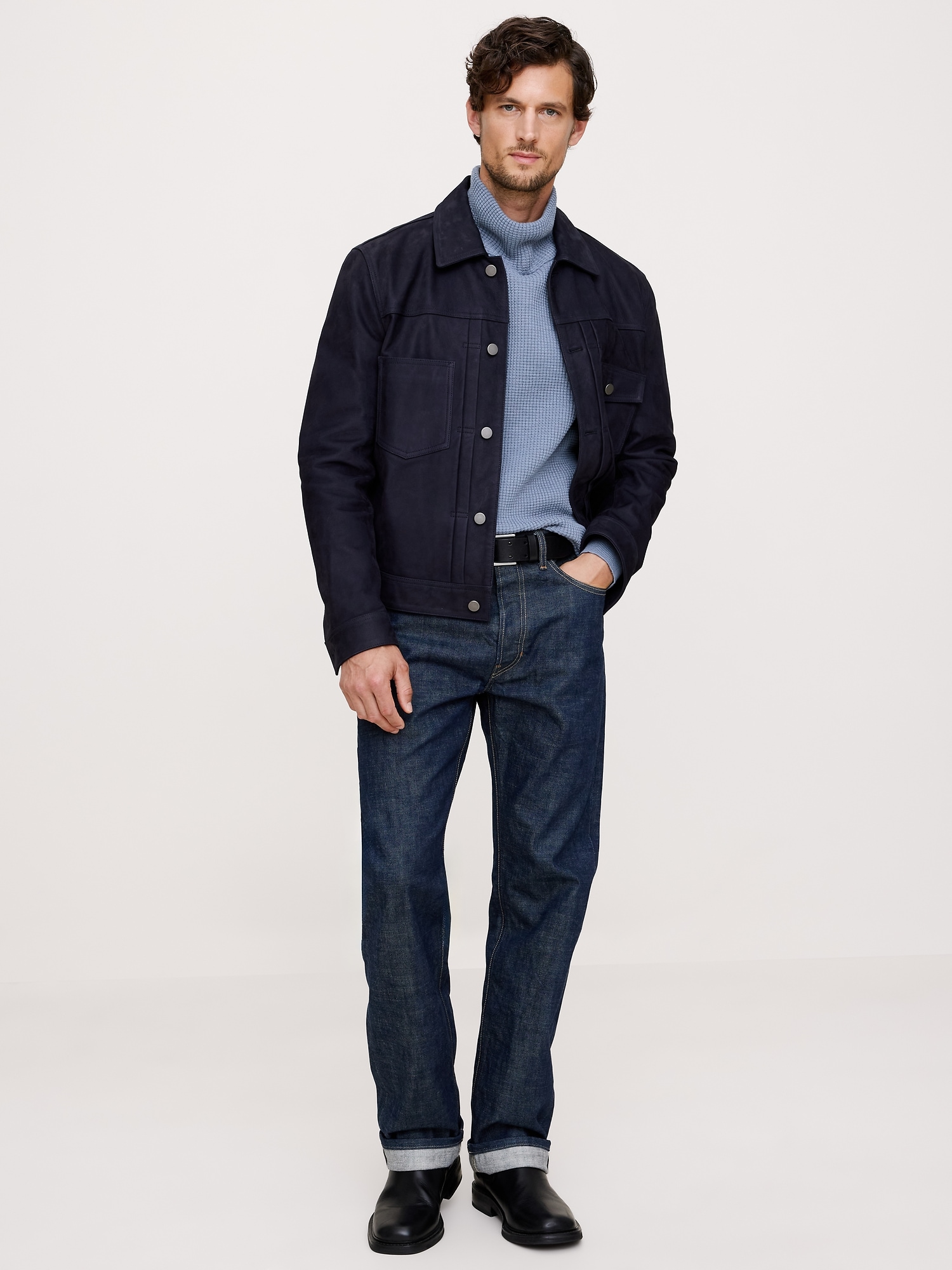 Image number 3 showing, Cotton Thermal-Knit Turtleneck Sweater