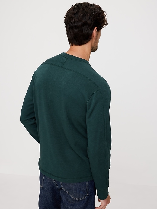 Slub Double-Knit Crew-Neck T-Shirt