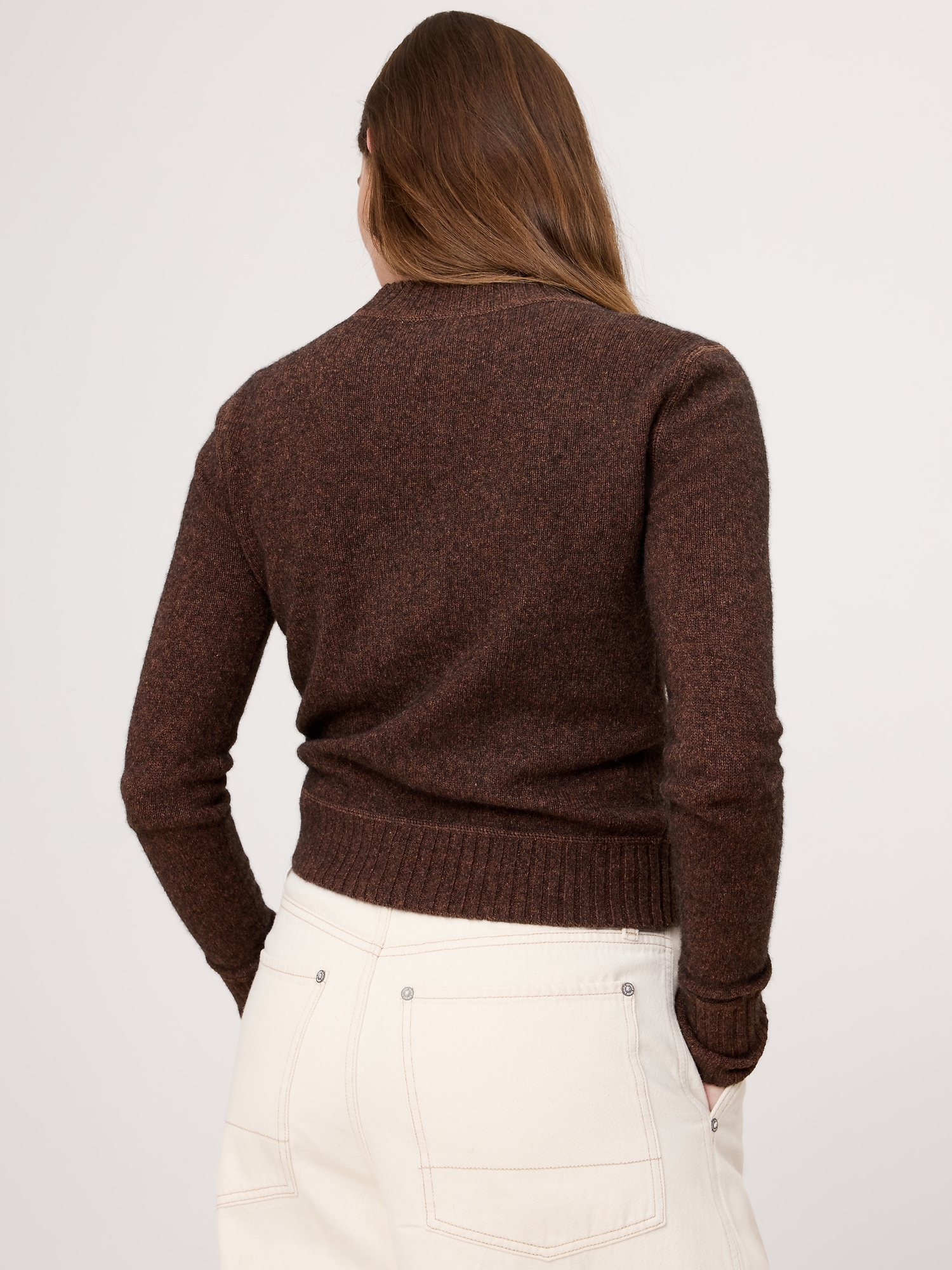 Image number 2 showing, Merino-Cotton Crew-Neck Sweater