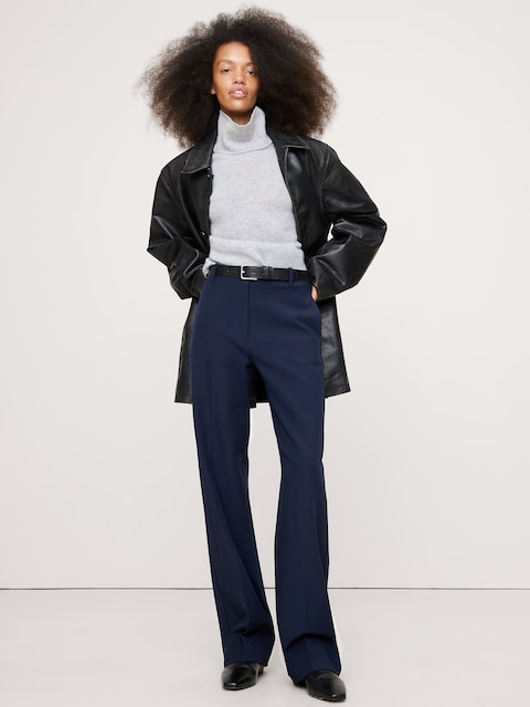 Ultra High-Rise Modern Straight City Stretch Pant