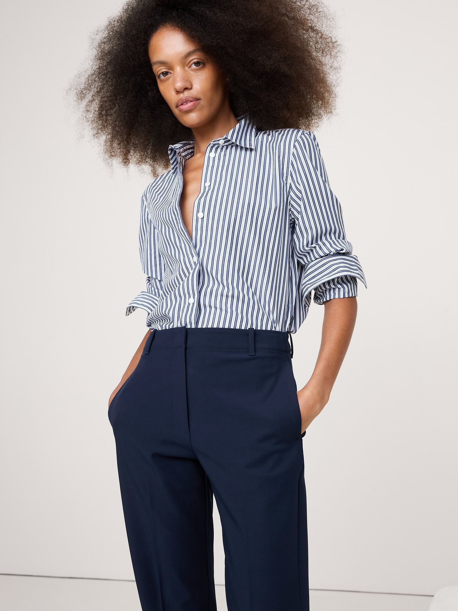 Image number 4 showing, High-Rise Modern Slim Refined Ankle Pant