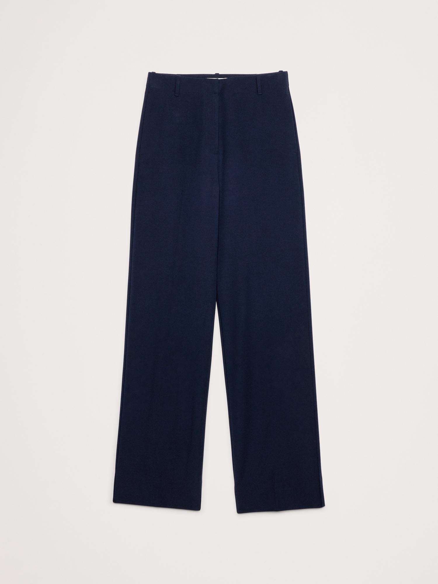 High-Rise Modern Straight Refined Pant