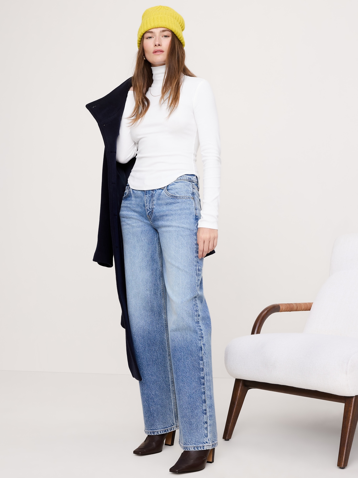 Image number 1 showing, Ribbed Turtleneck T-Shirt