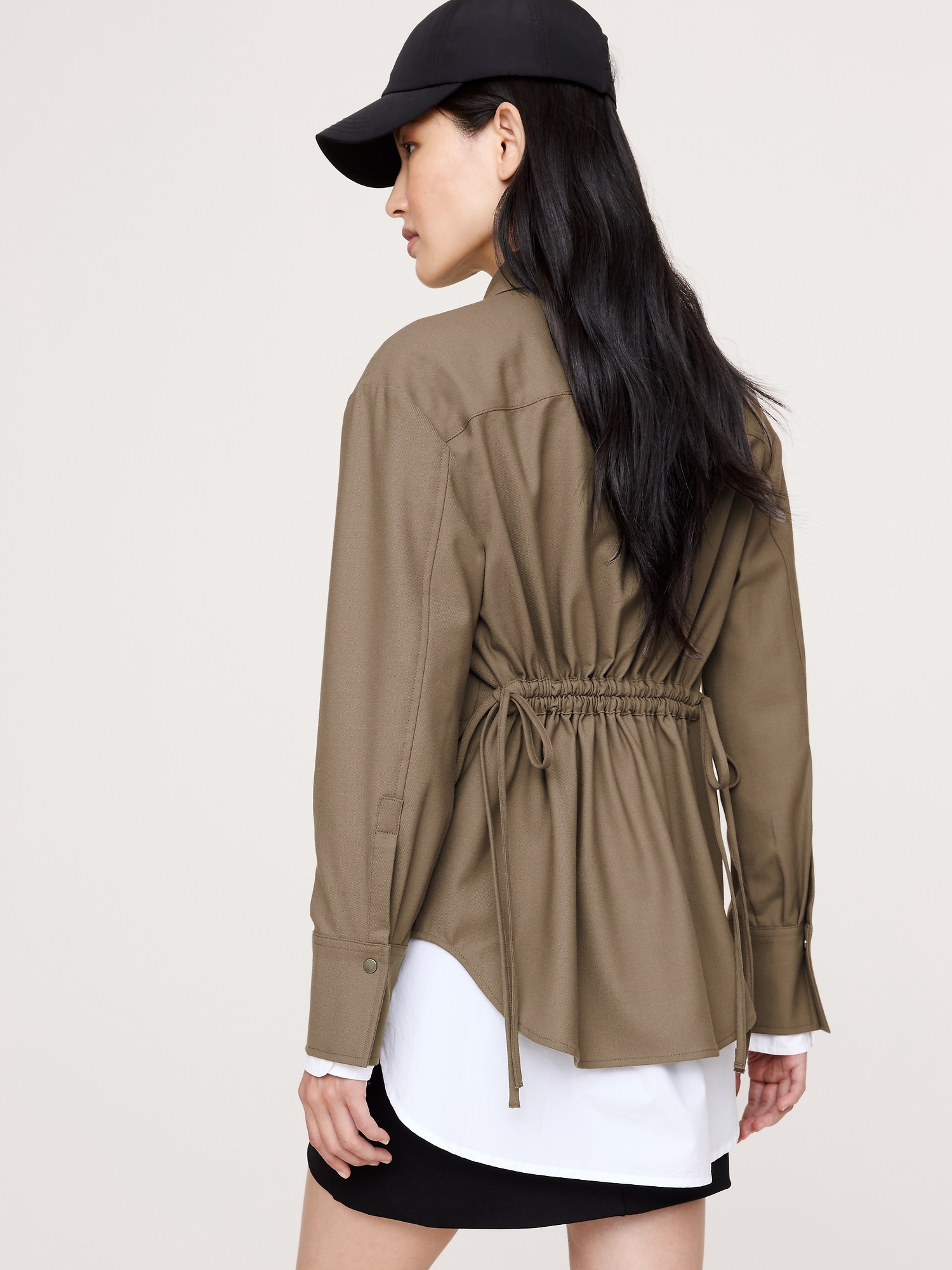 Image number 1 showing, Stretch-Flannel Cinch-Back Shirt