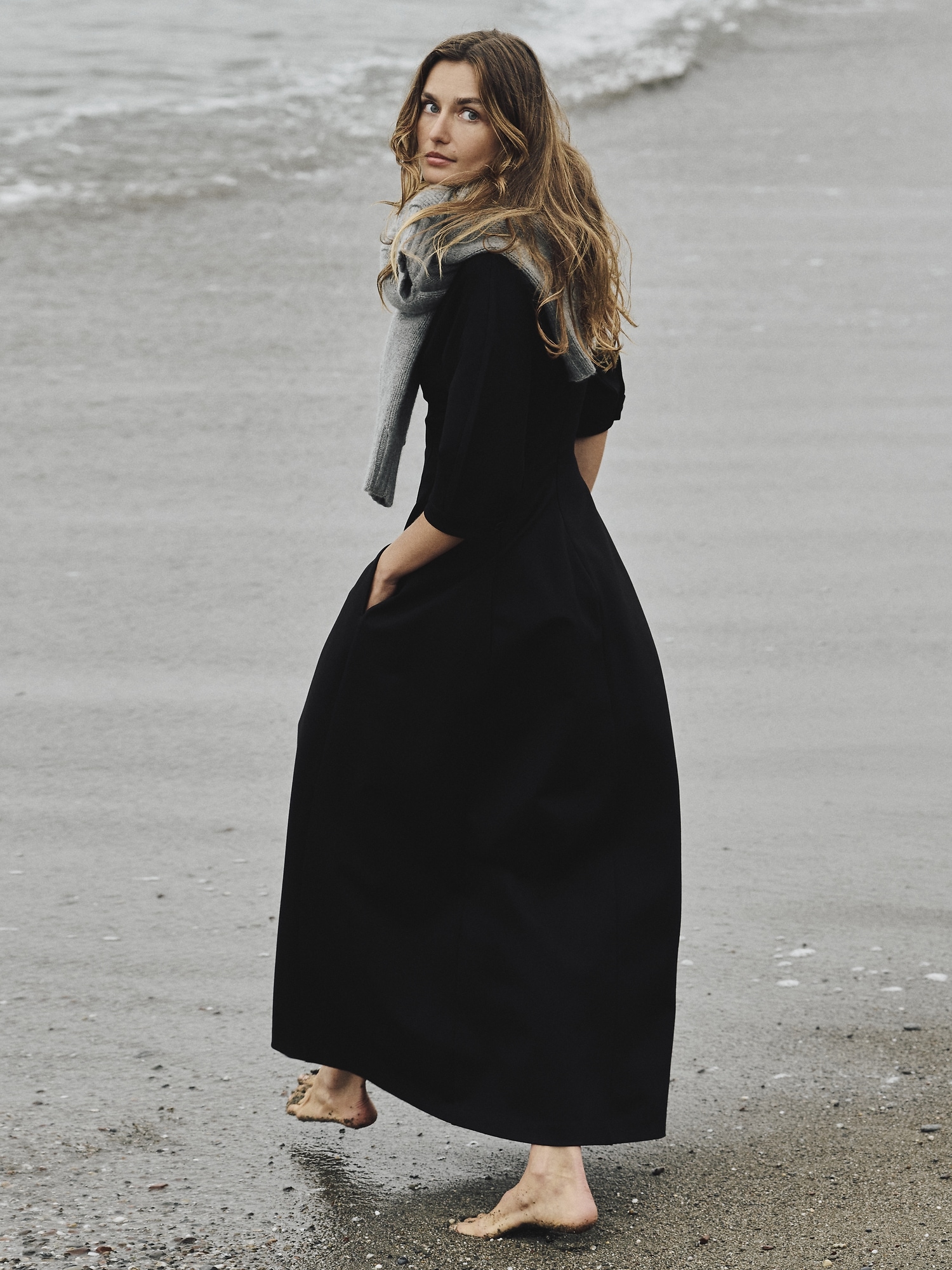 Image number 6 showing, Ponte Puff-Sleeve Maxi Dress