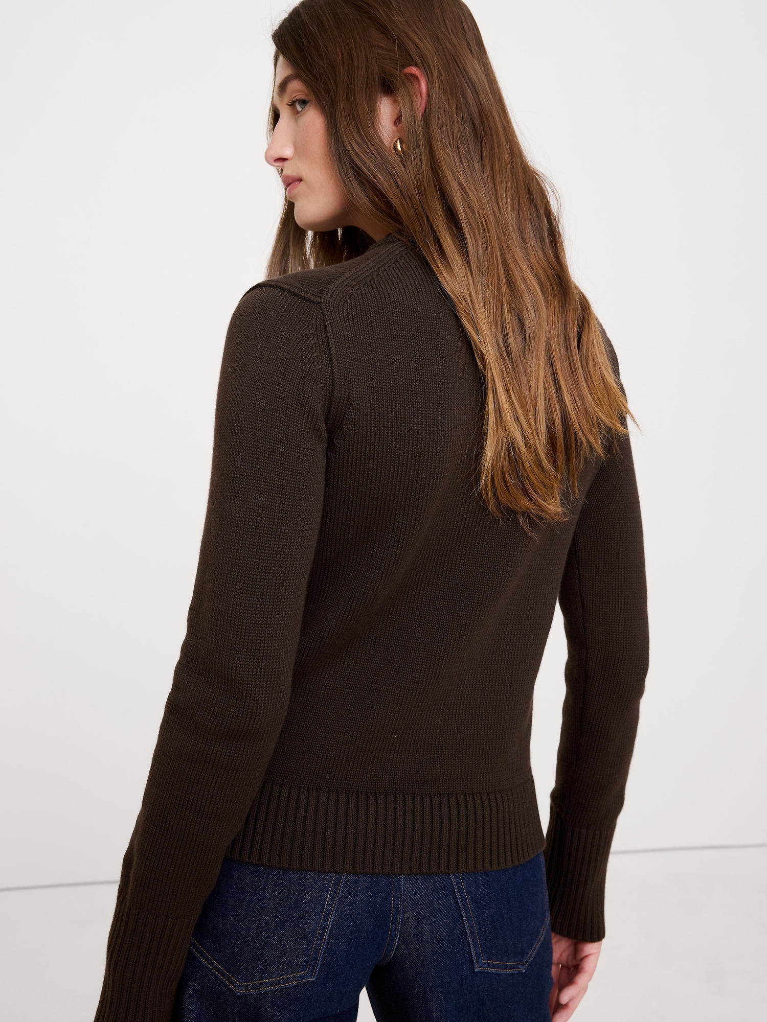 Image number 2 showing, Cotton-Silk Crew-Neck Sweater