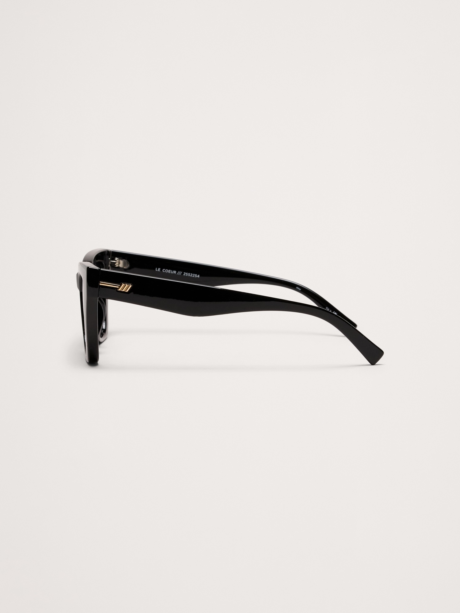 Женские солнцезащитные очки Banana Republic Le Coeur Sunglasses by Le Specs, цвет: Чёрный — фото 3